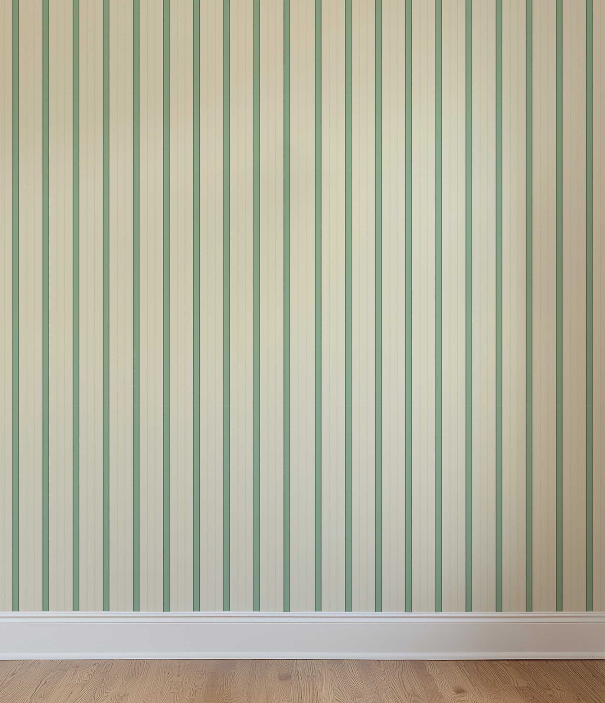 Wallpaper Sweet Stripes - fresh sage