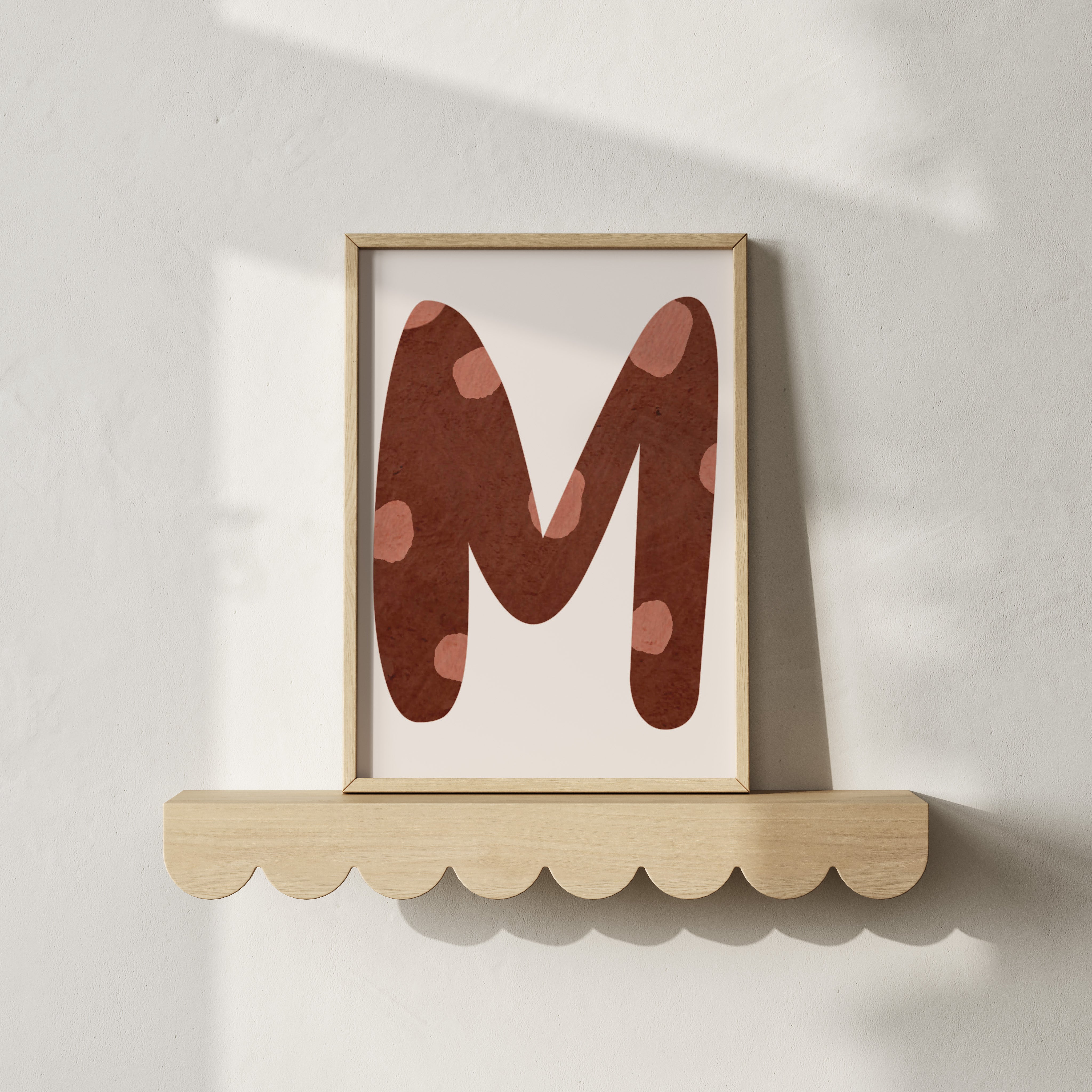 Letterposter Retro - stippen