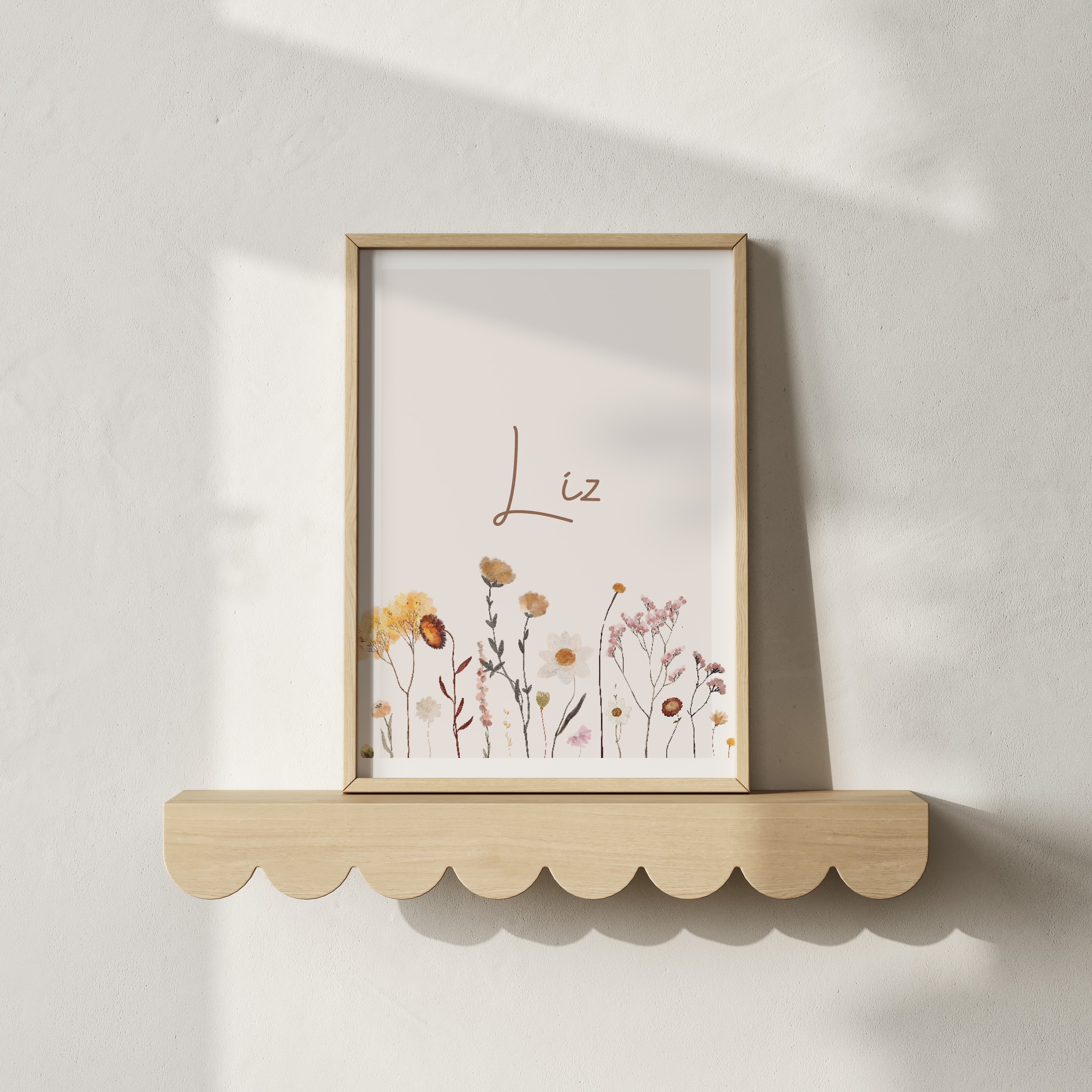 Naamposter - Veldbloemen