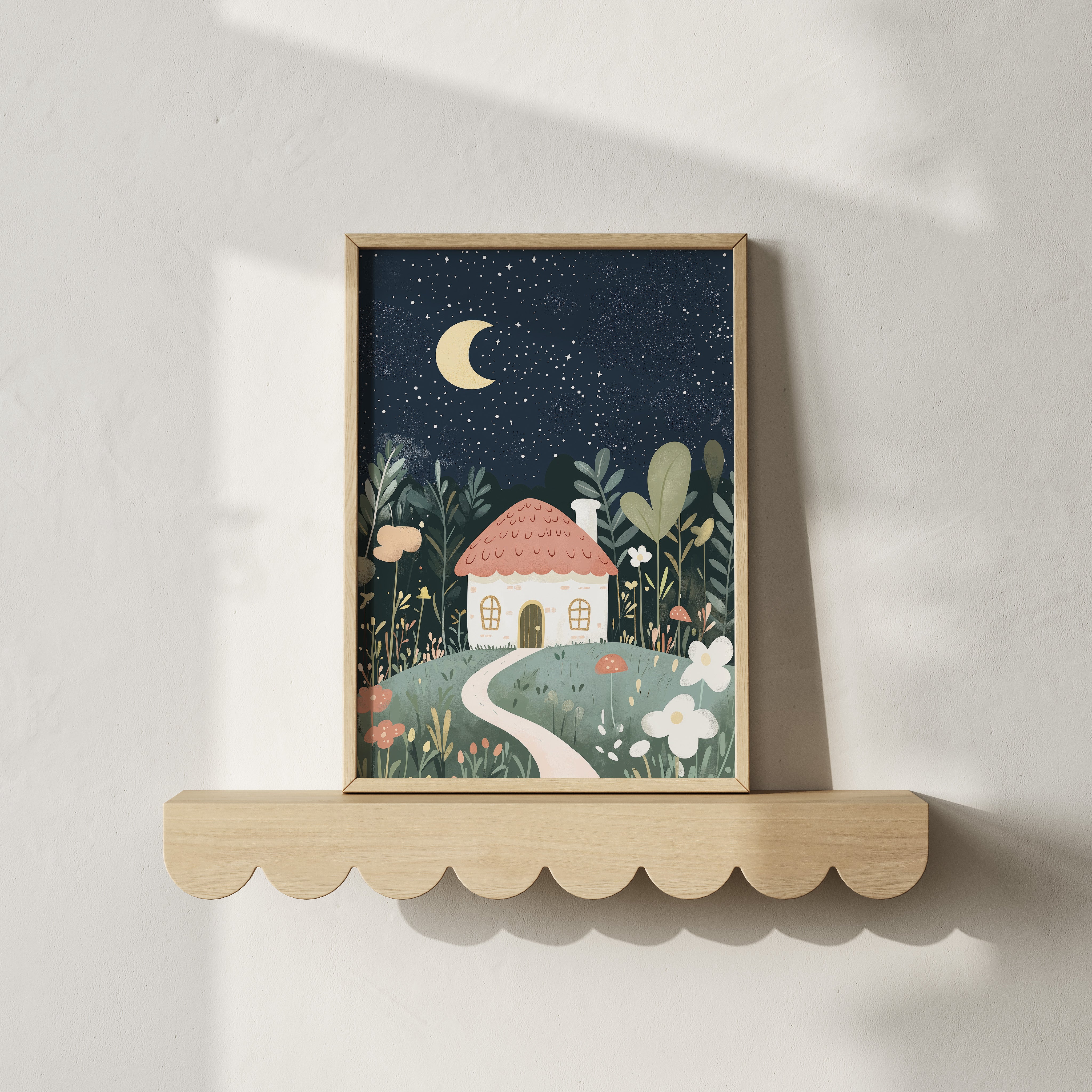 Children's room print - Night house