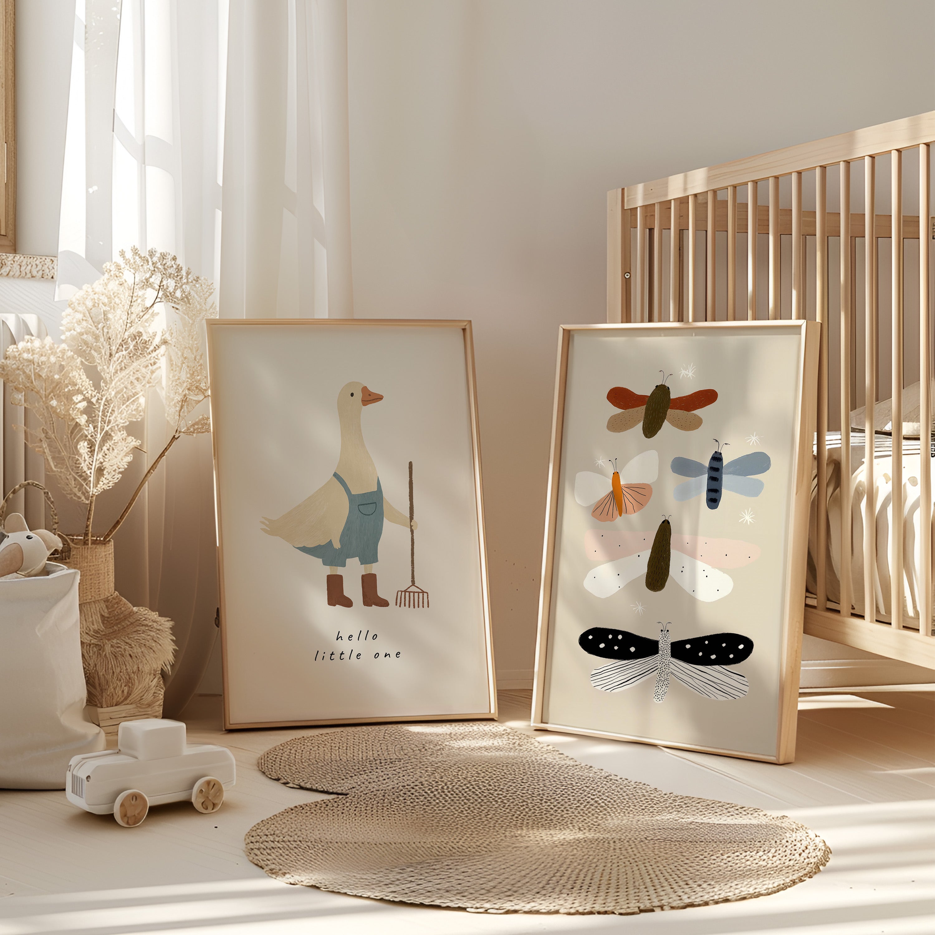 Kinderkamer print - Boer gans