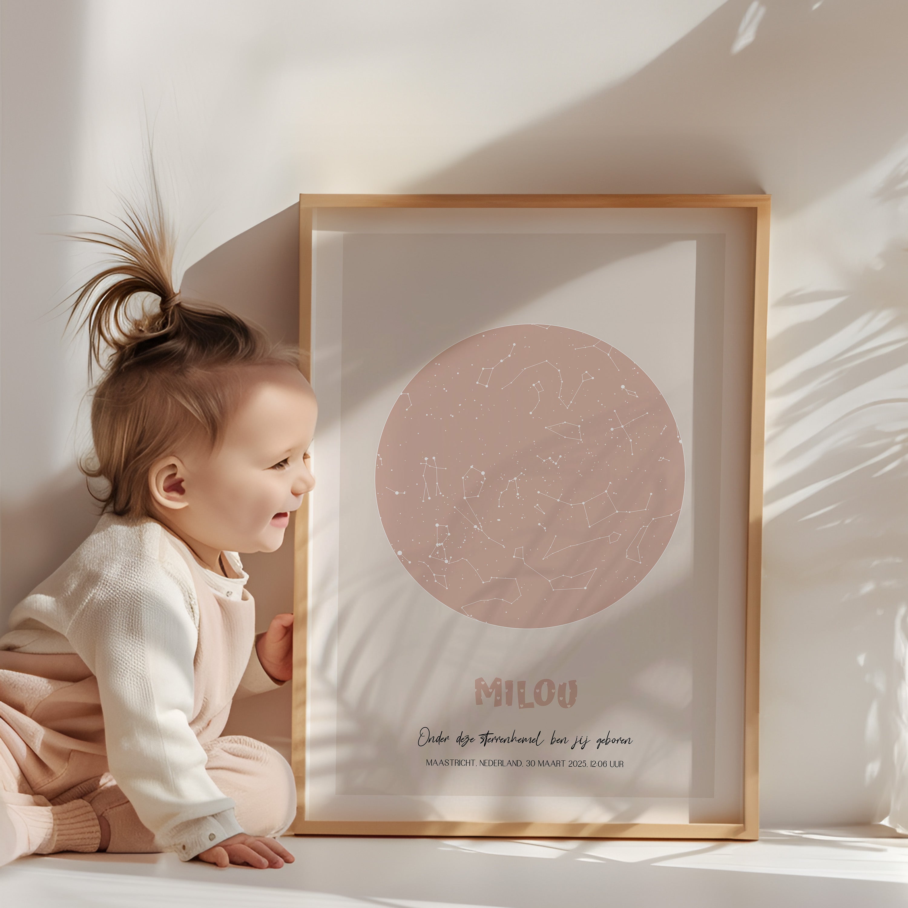 Sterrenhemel poster | KLEINE GROTE BEER - nude