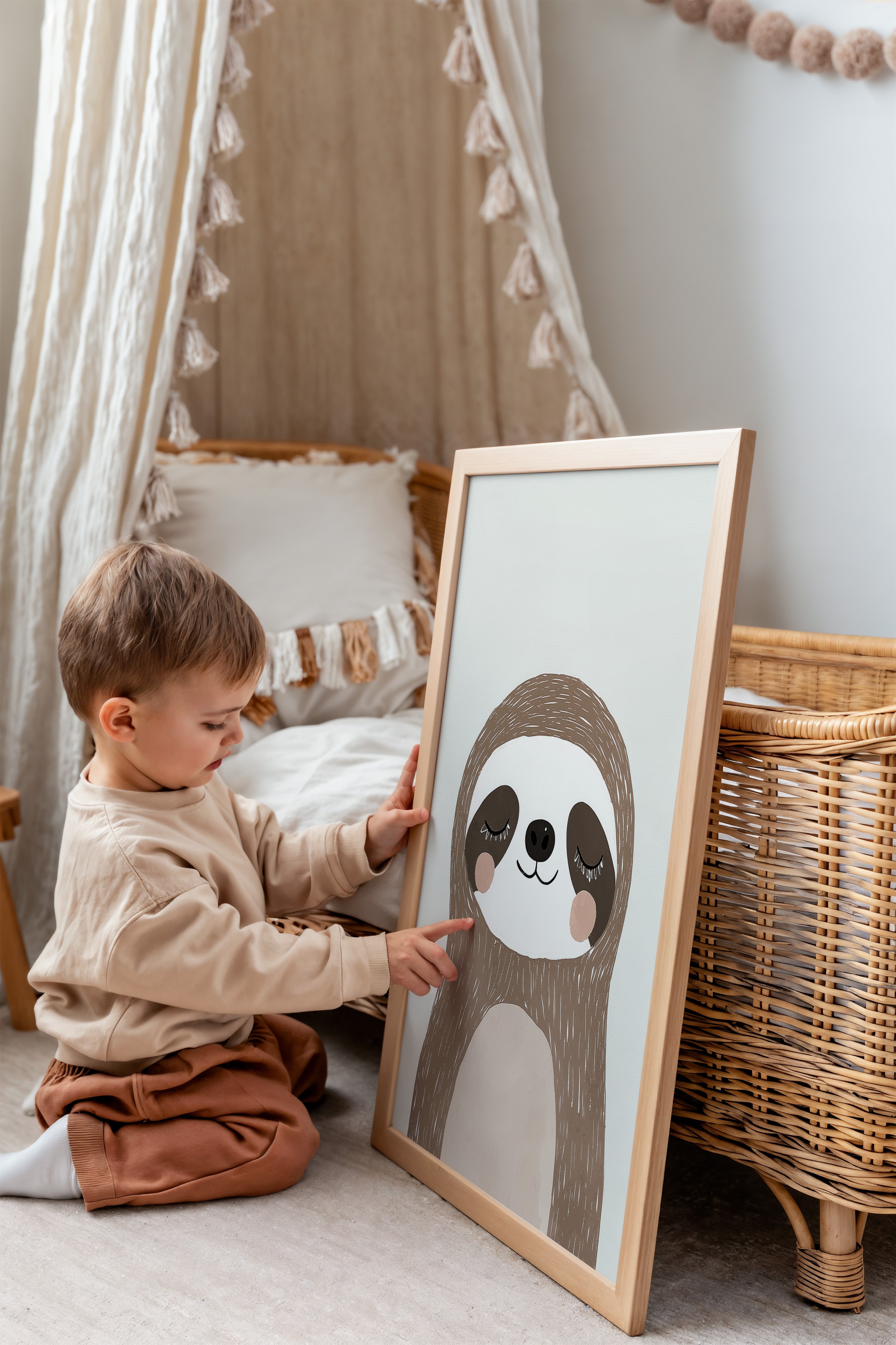 Children's room print - Sloth