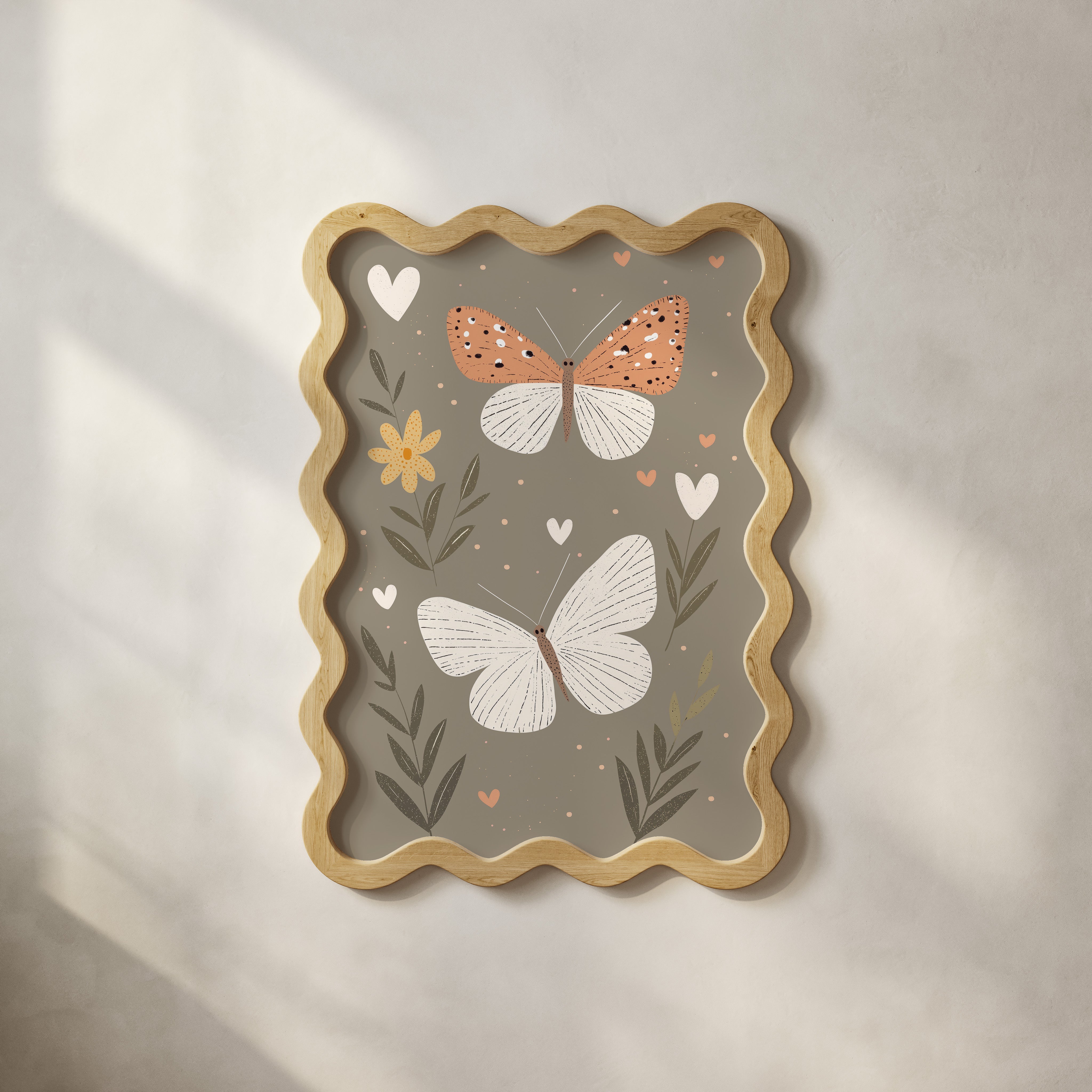 Kinderkamer print - Vlinders