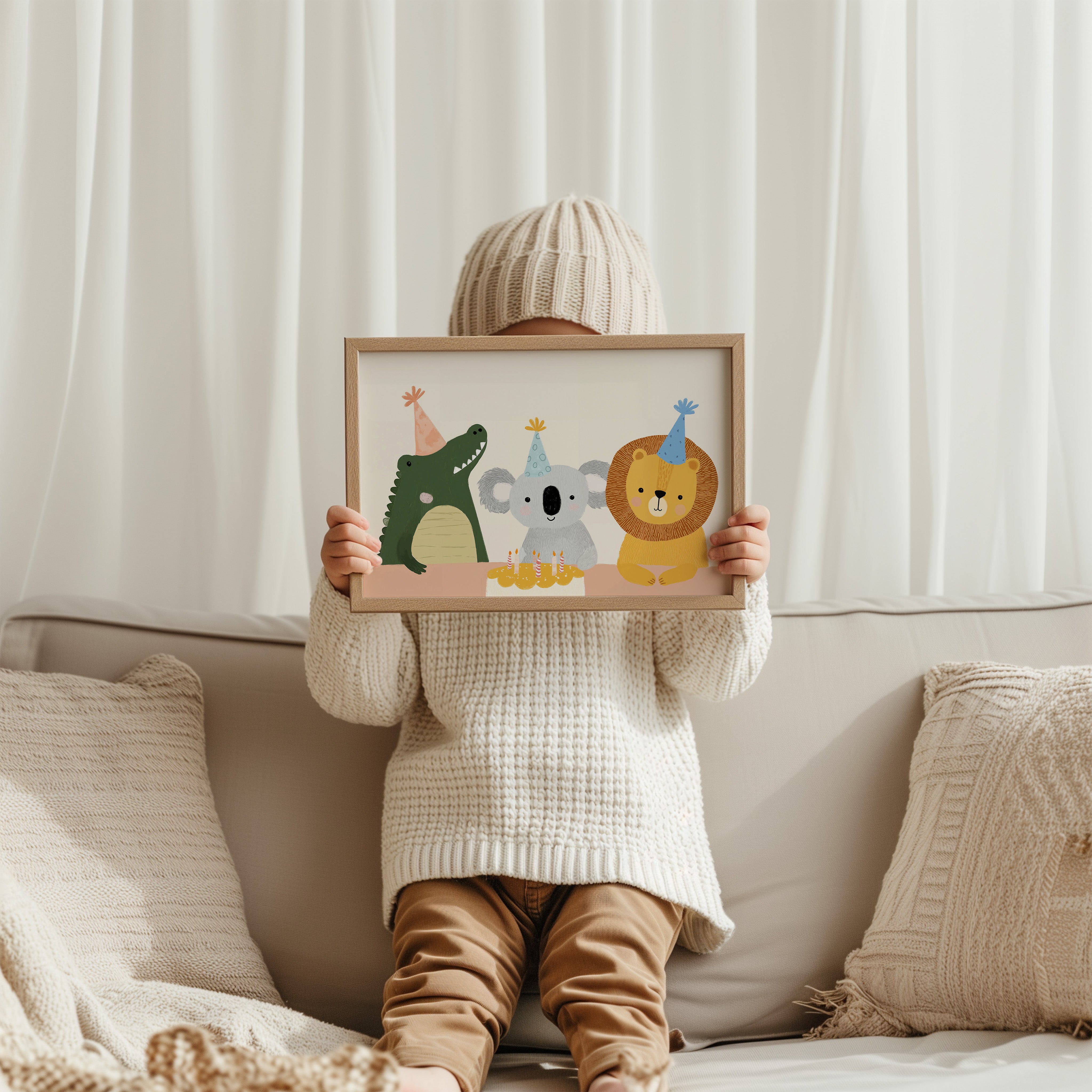 Kinderkamer print - Verjaardag