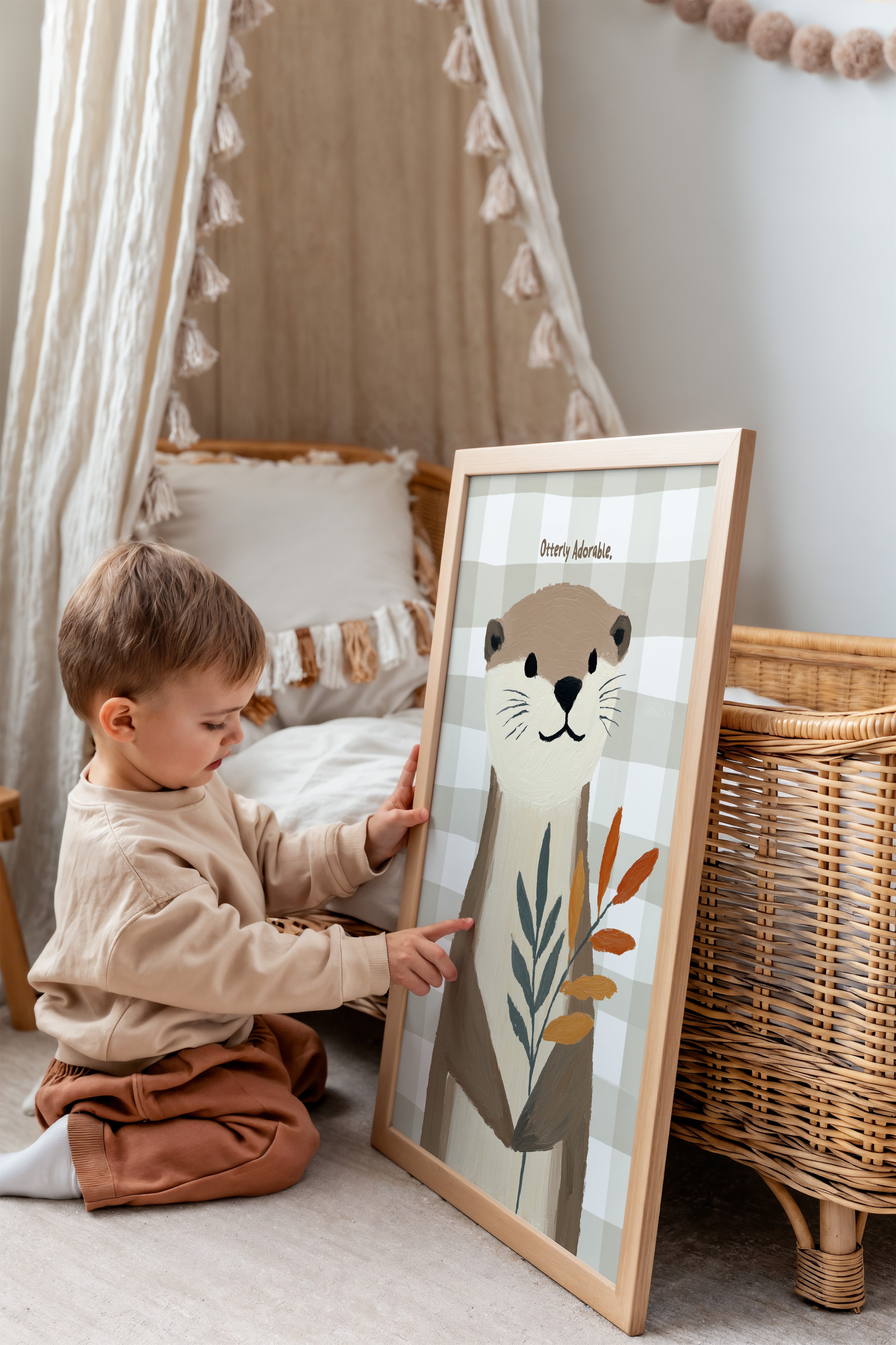 Children's room print - Otter – Otterly Adorable