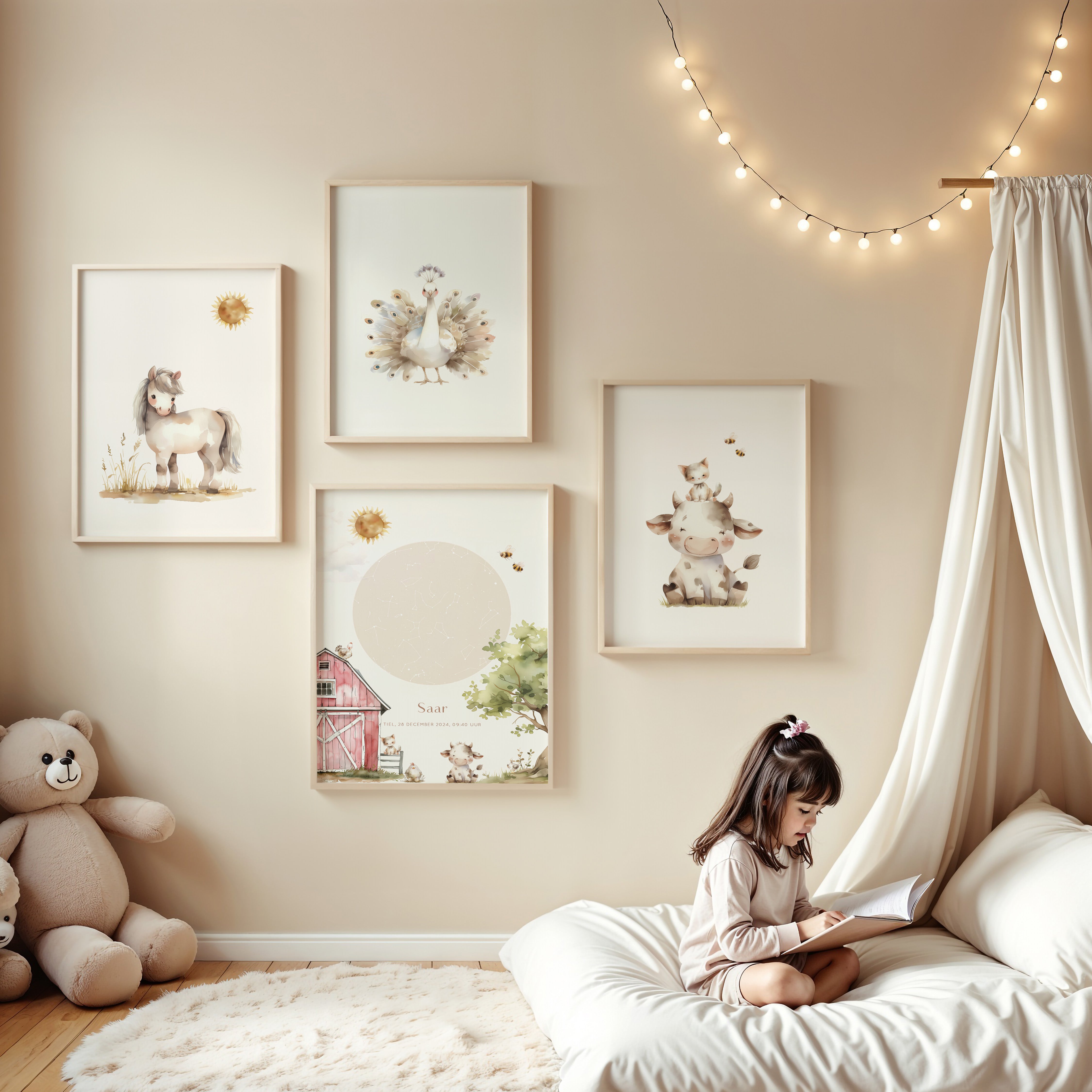 Kinderkamer poster - Paardje | Boerderij