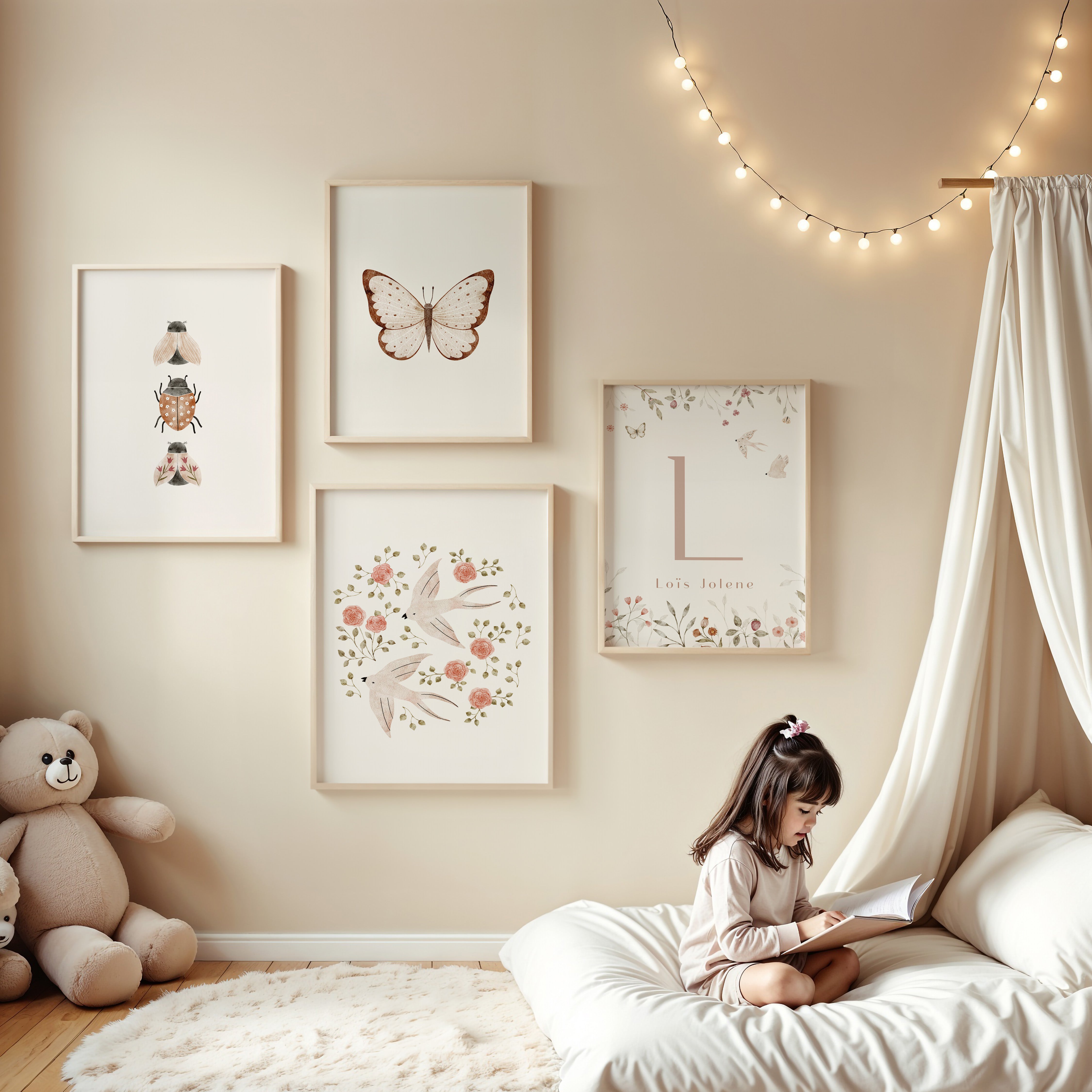 Birth poster - Spring Garden