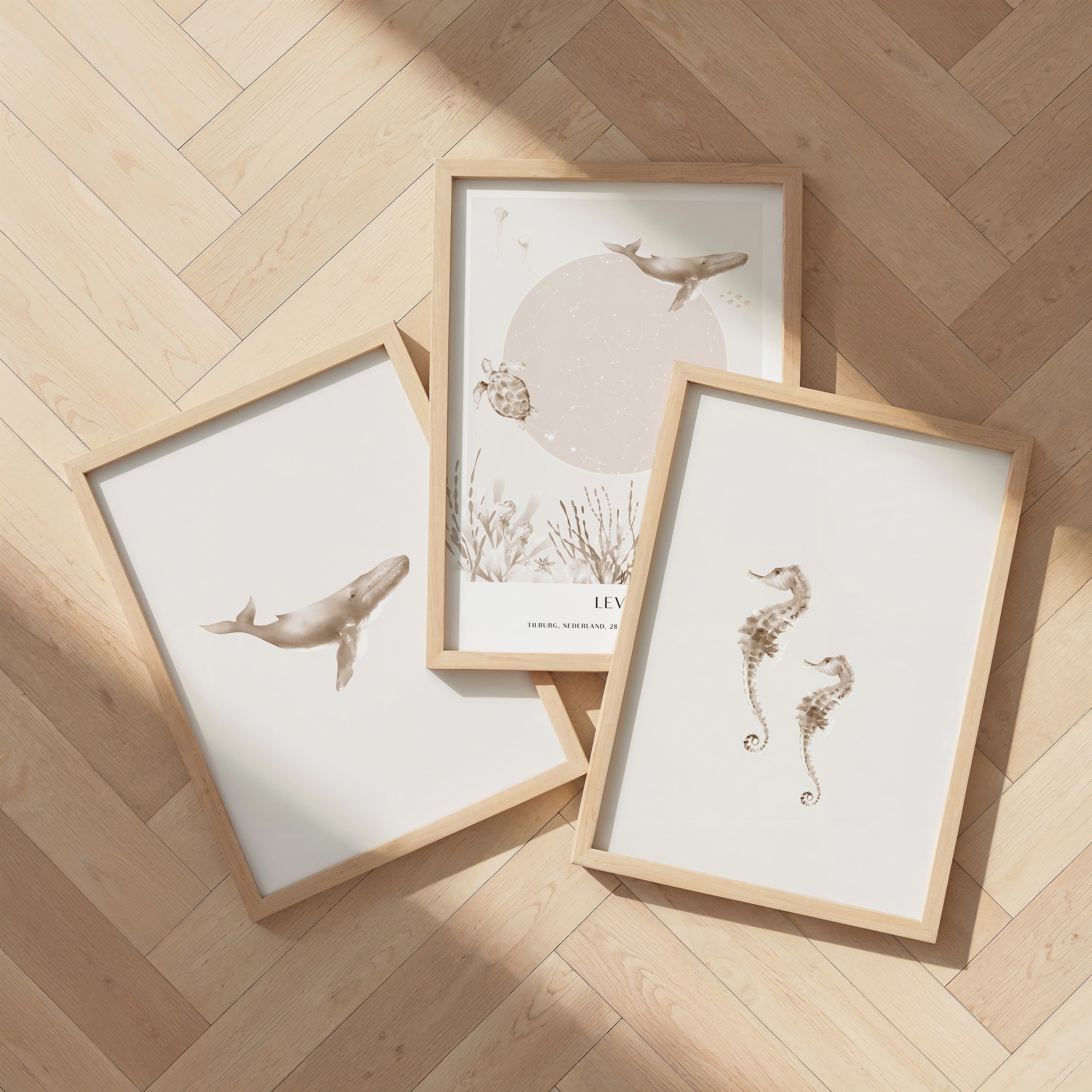 Children's room poster - Seahorses | Underwater world