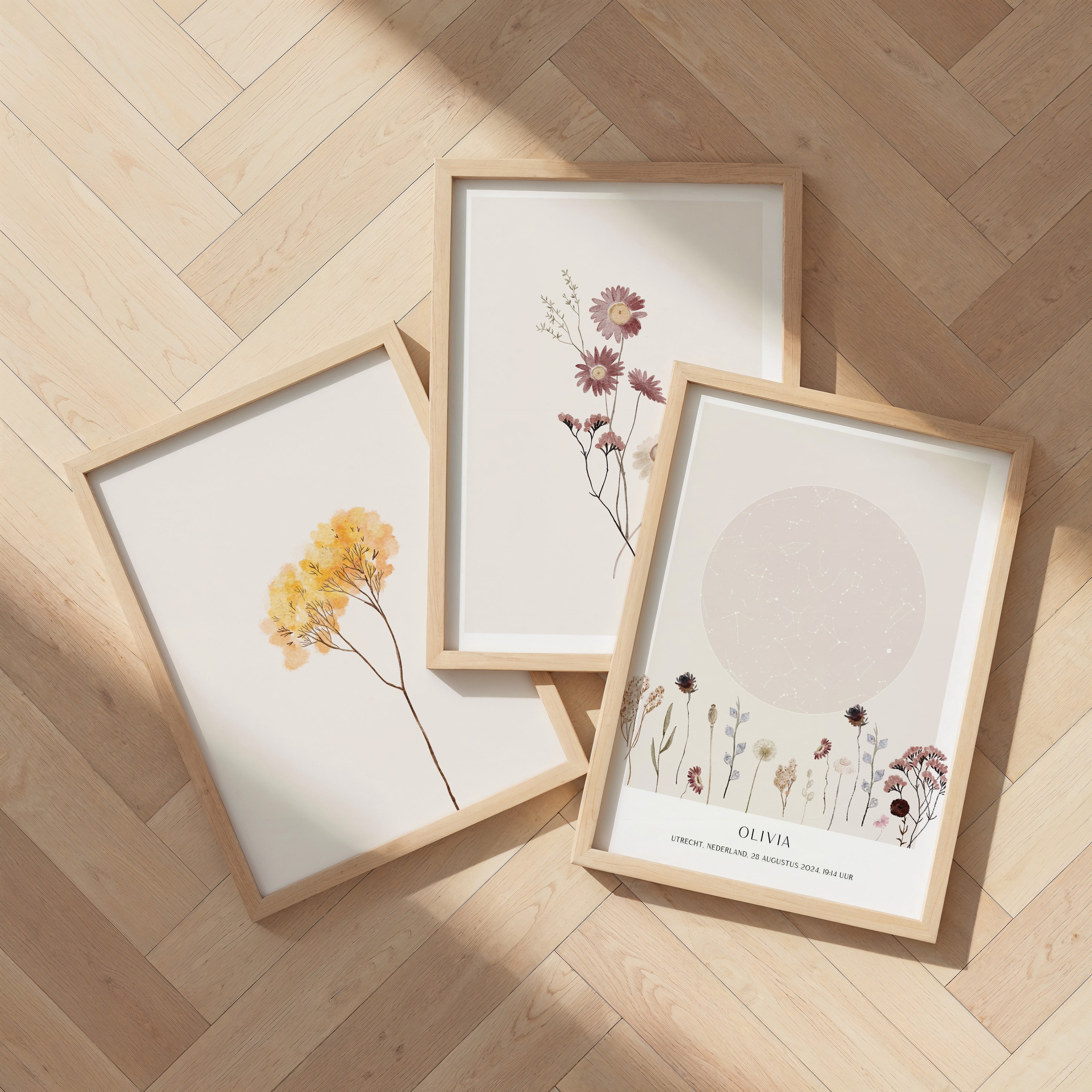 Starry sky poster | Wildflowers