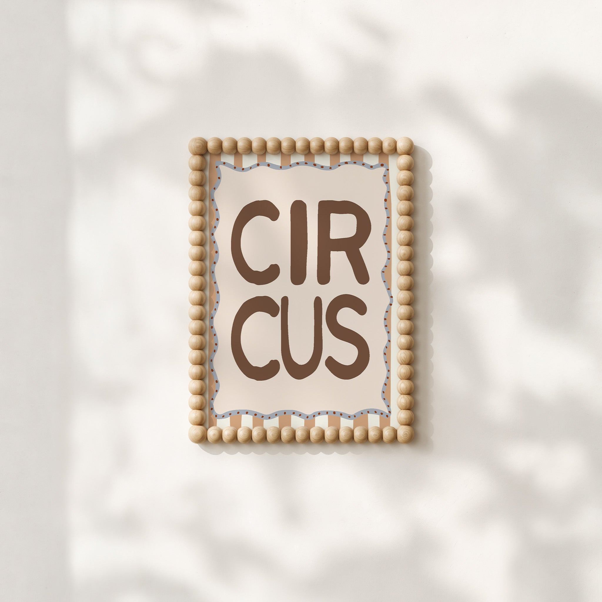Kinderkamer poster - Circus quote beige