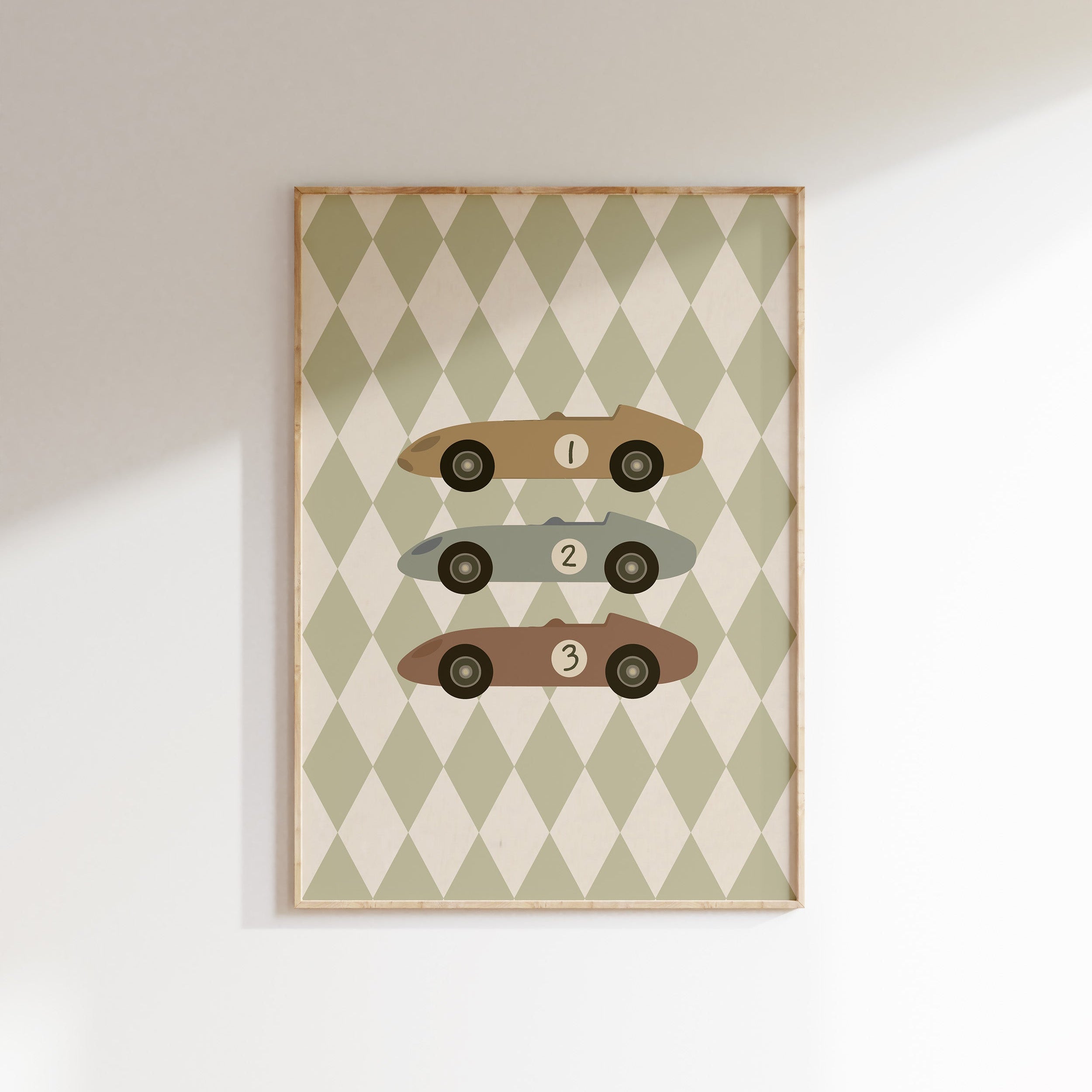 Children's room poster - Racing cars