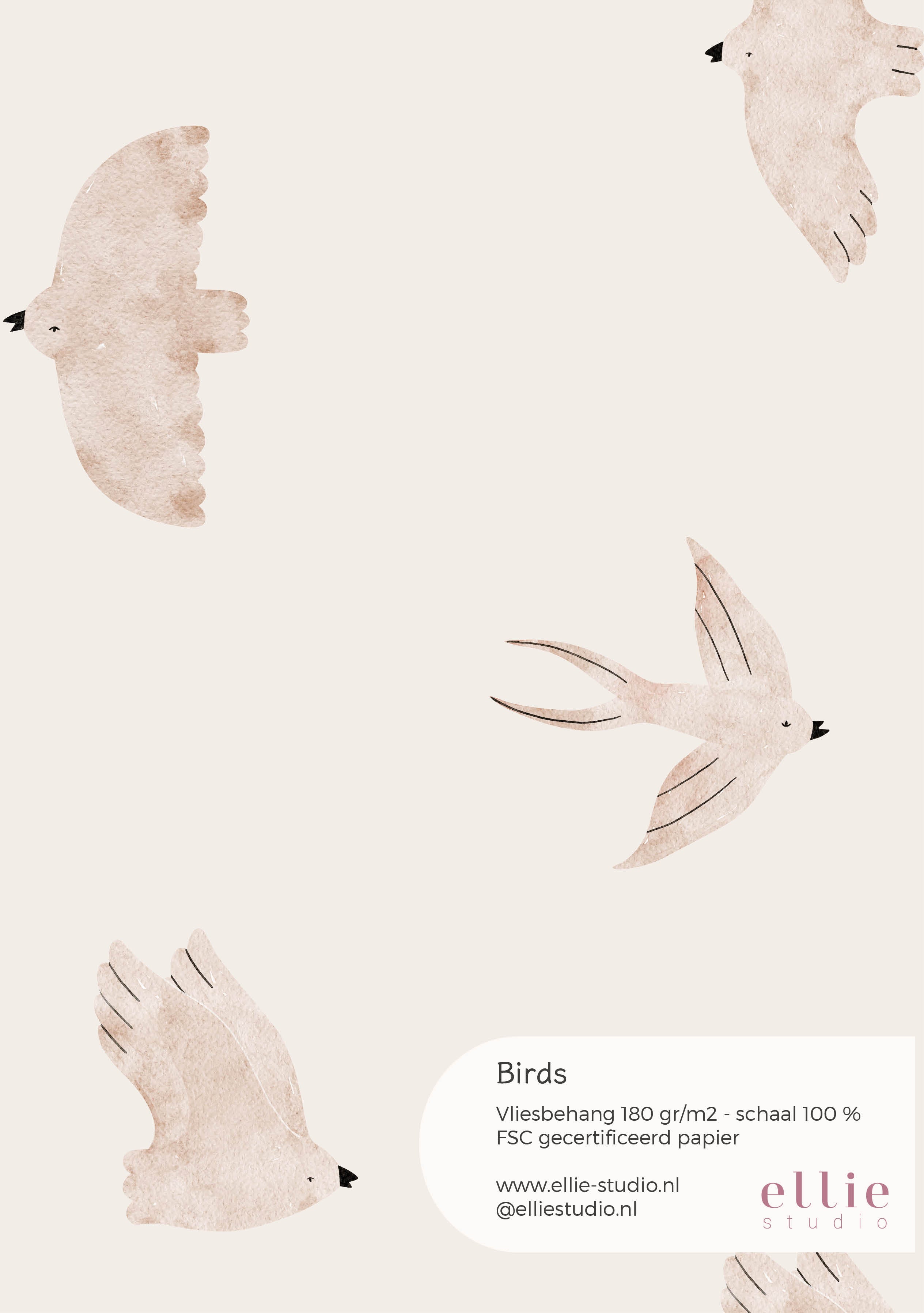 Behangstaal Birds