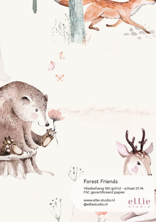 Behangstaal Forest Friends