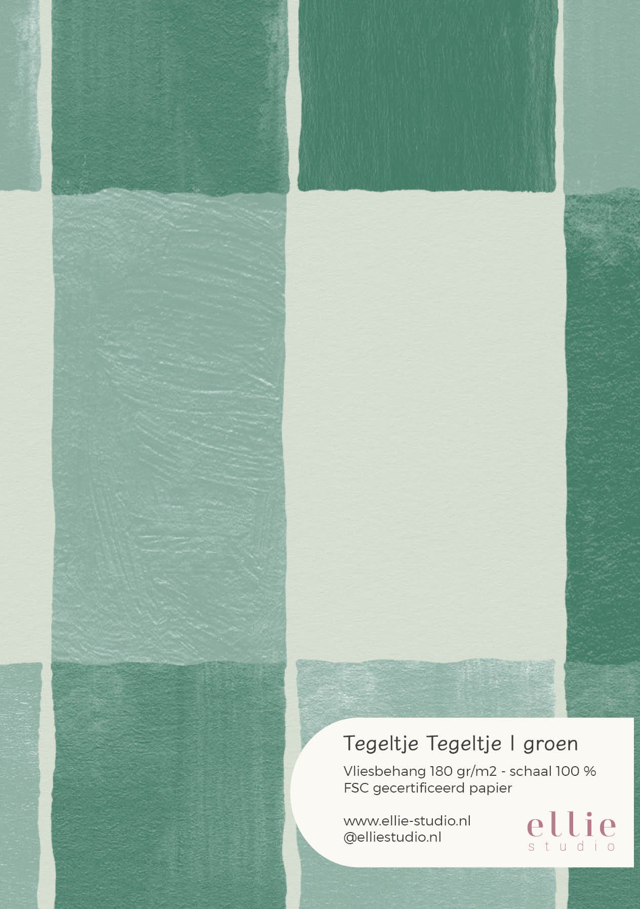 Wallpaper sample Tile Tile - Green
