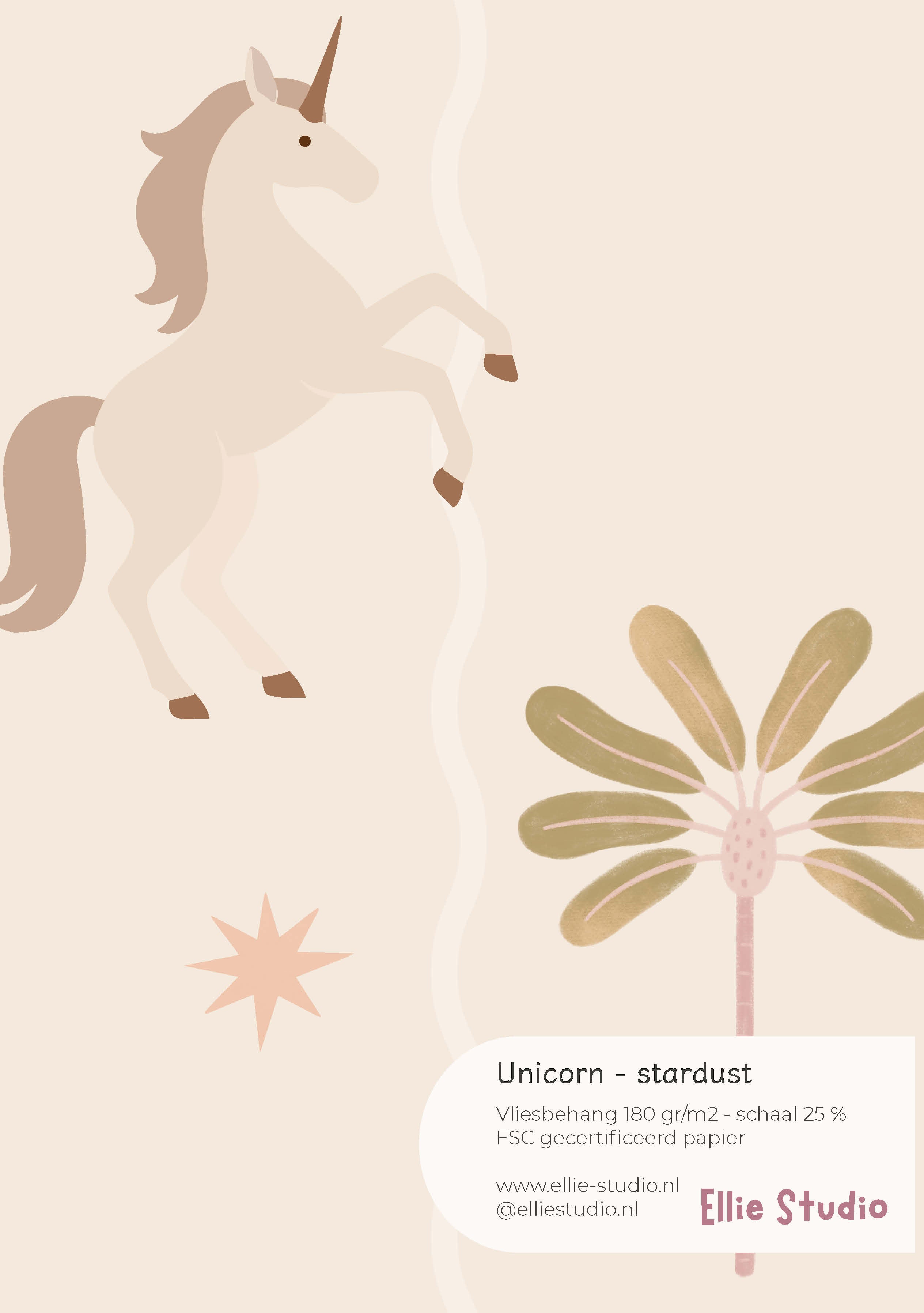 Behangstaal Unicorn Stardust
