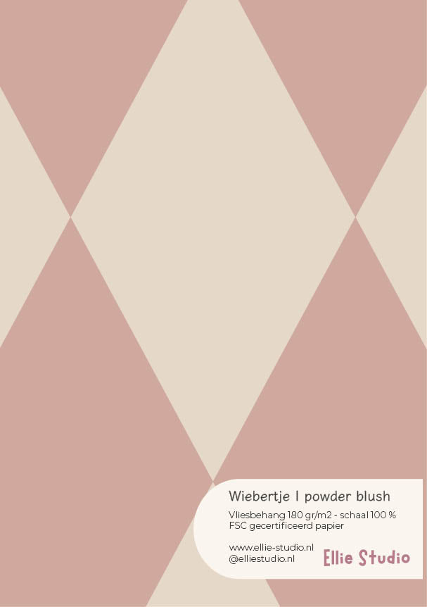 Wallpaper sample Wiebertje - Powder Blush