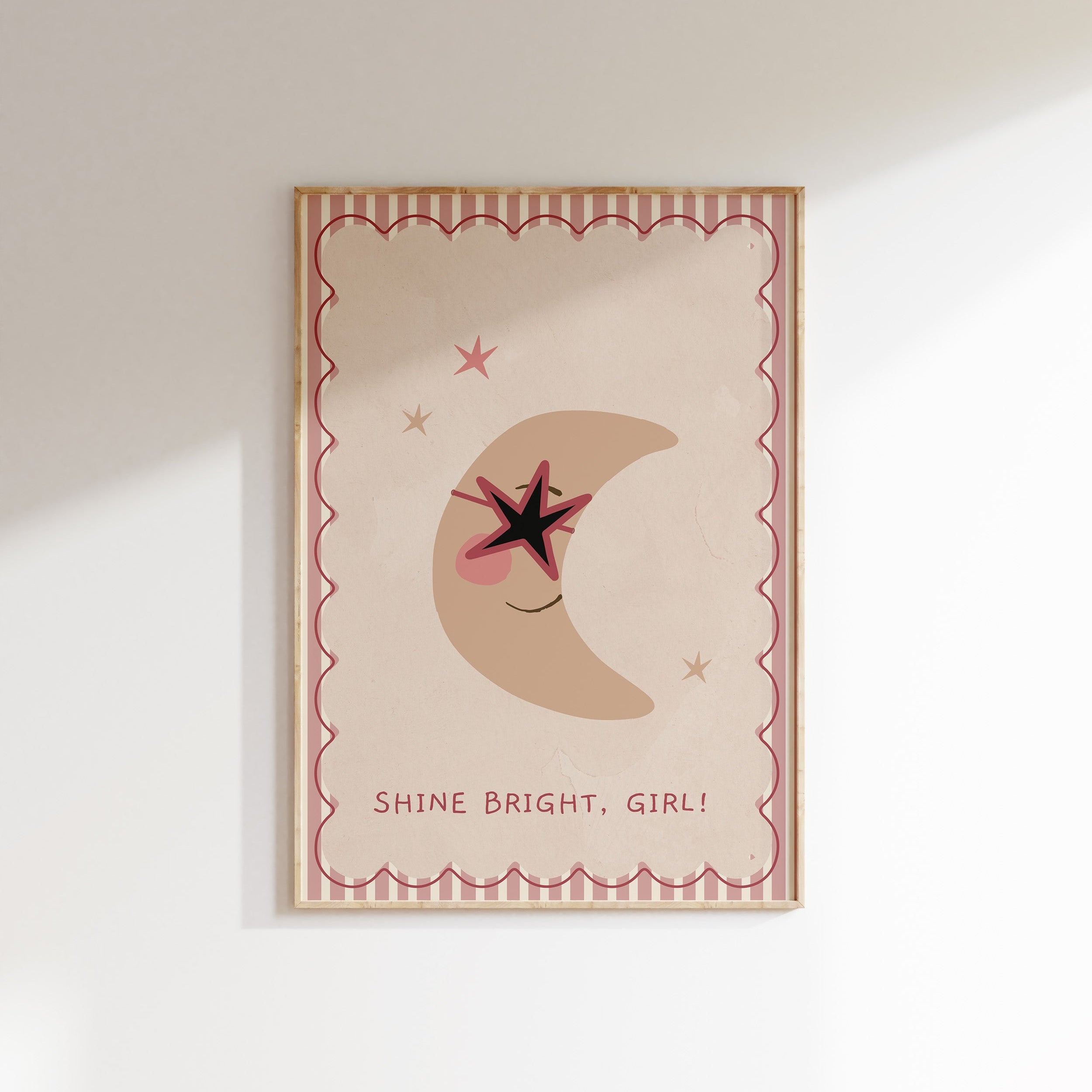 Kinderkamer poster - Shine Bright Girl
