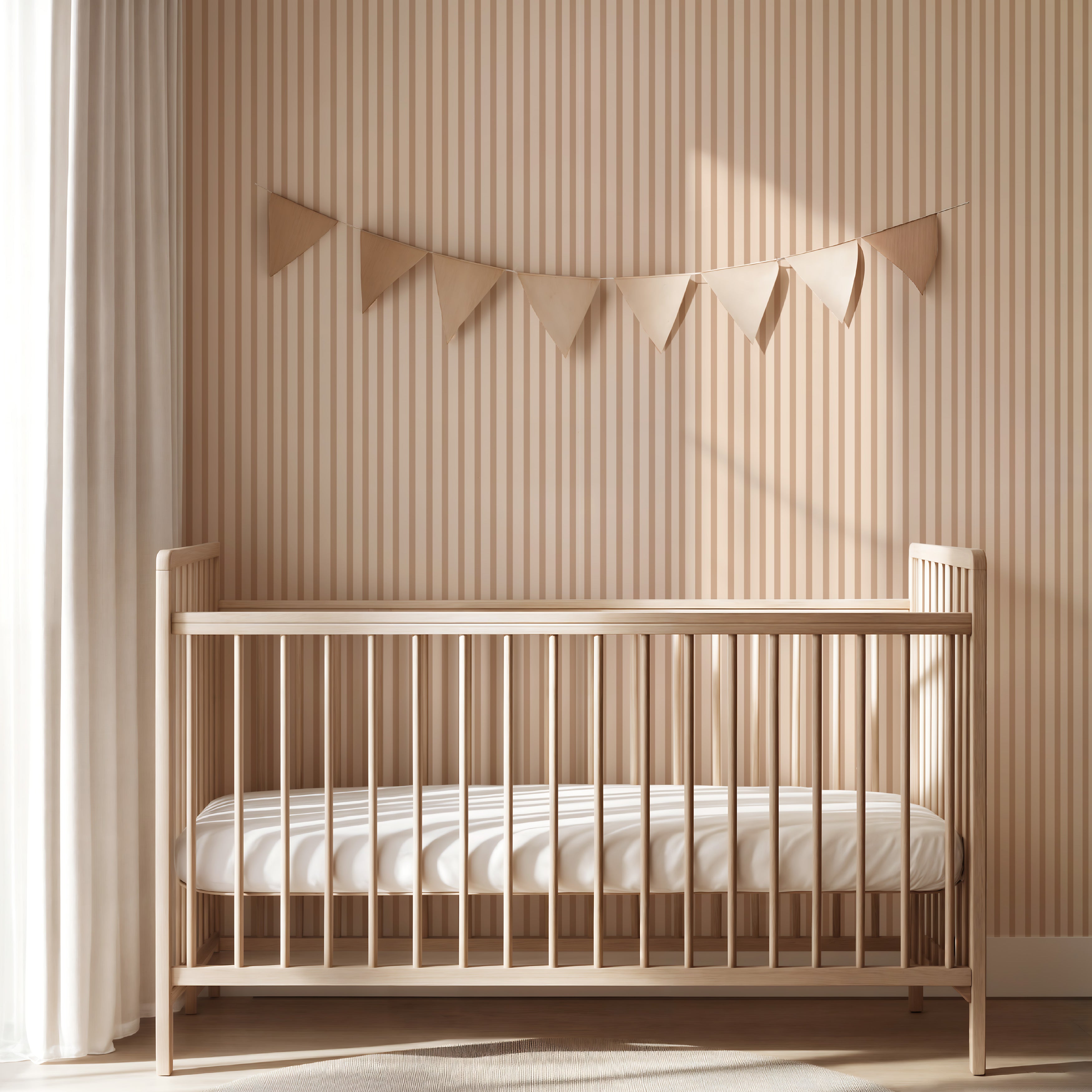 Wallpaper Stripes - nougat