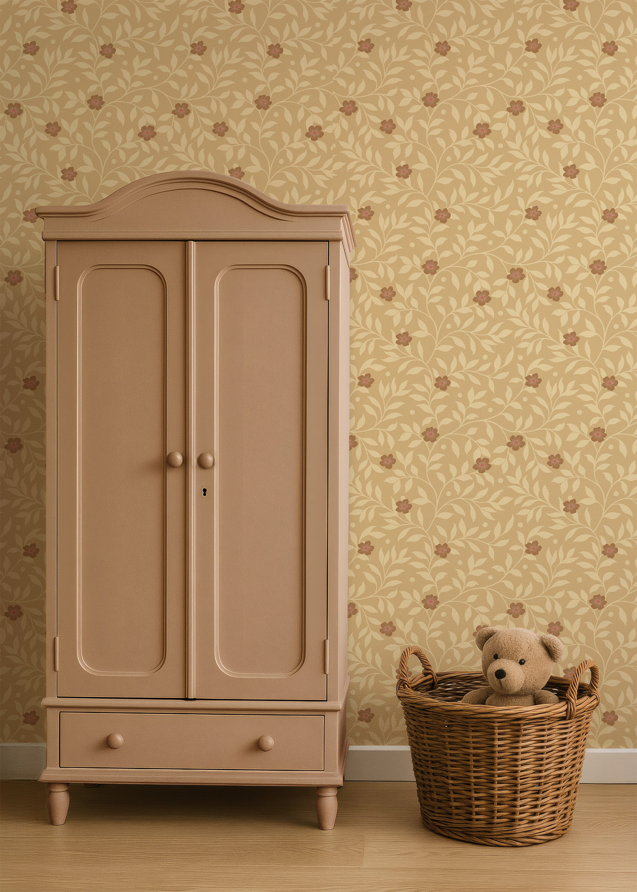 Behang Tiny Blossom - ivory