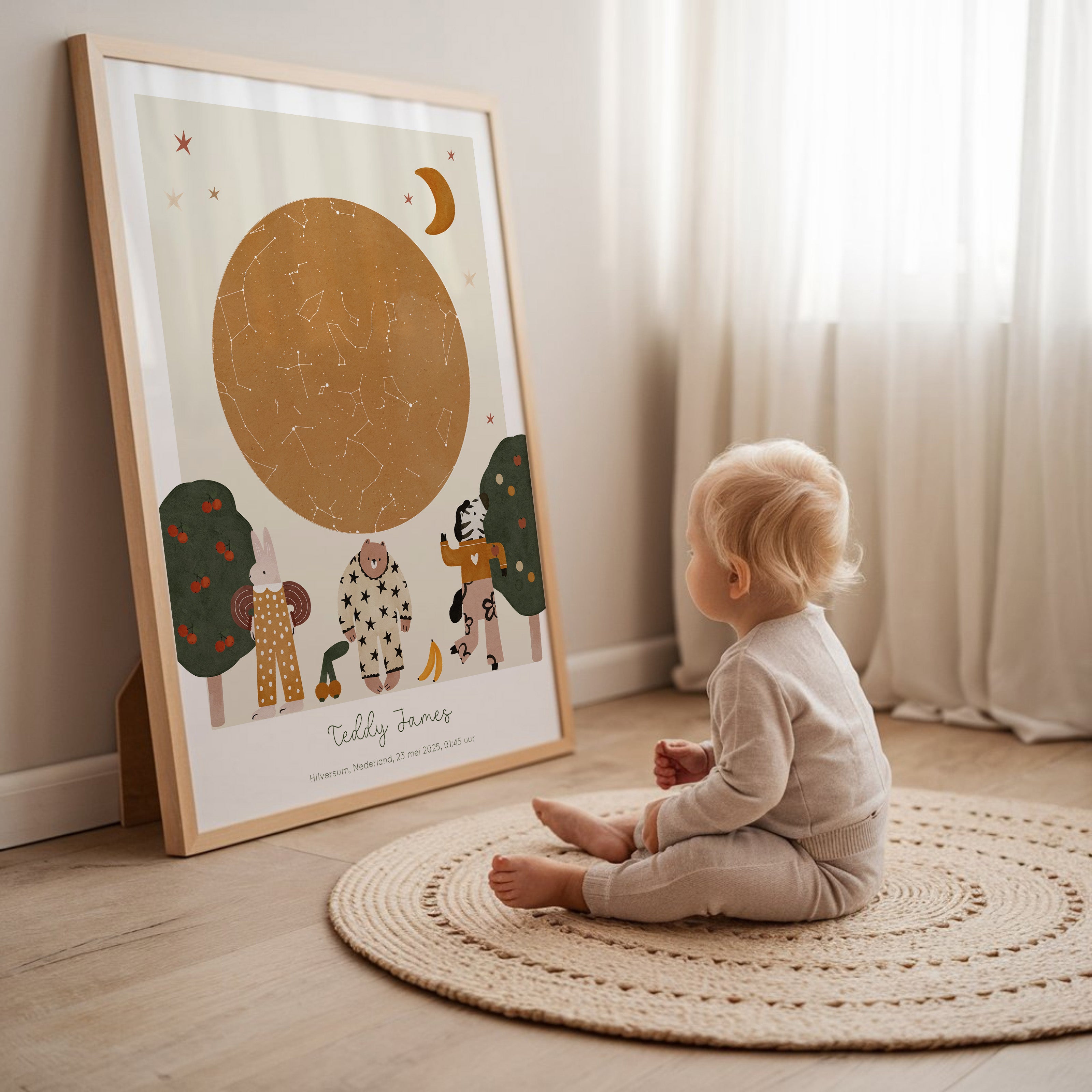 Sterrenhemel poster - Gouache Friends | ocre