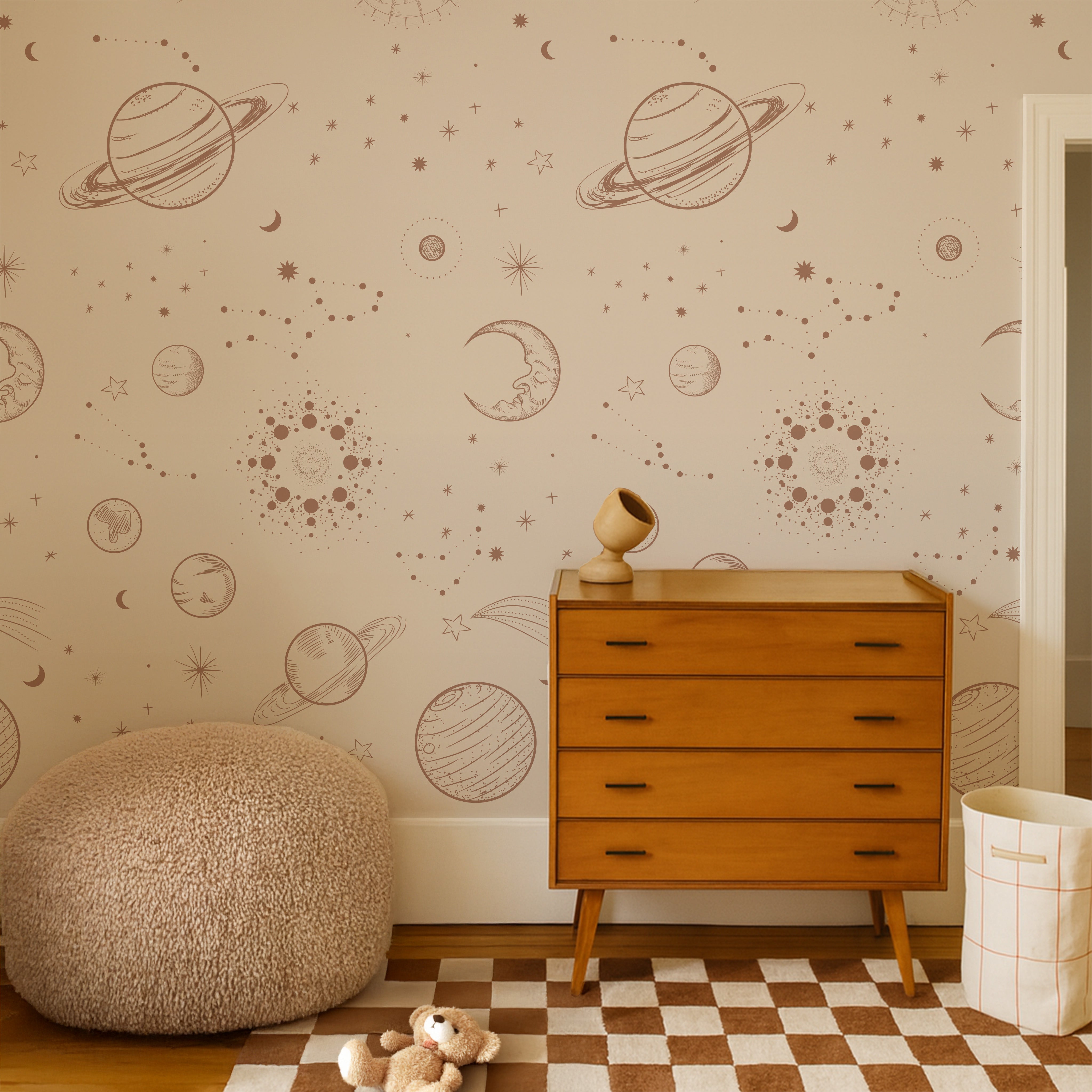 Wallpaper In Space - beige