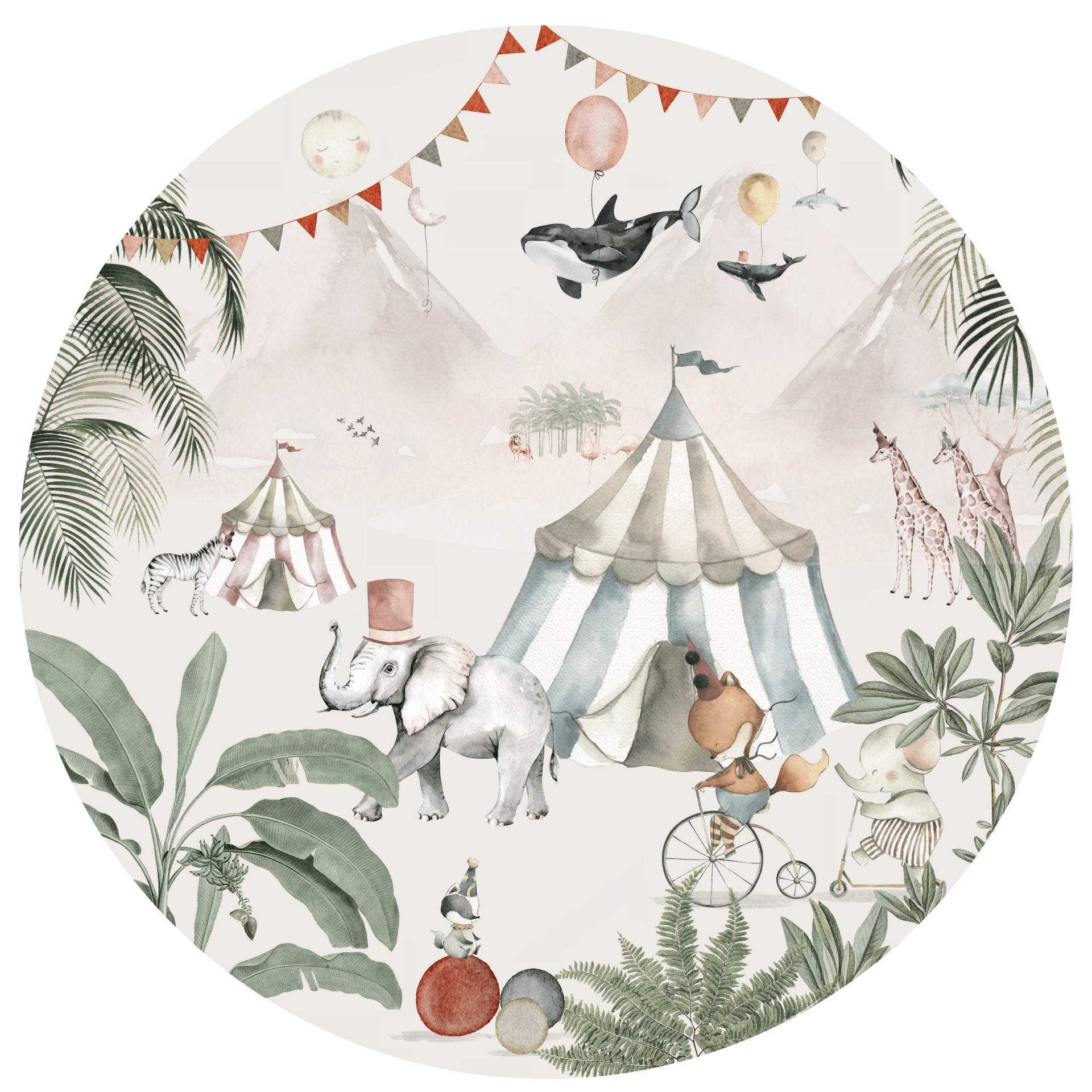 Wallpaper circle - Wild Circus