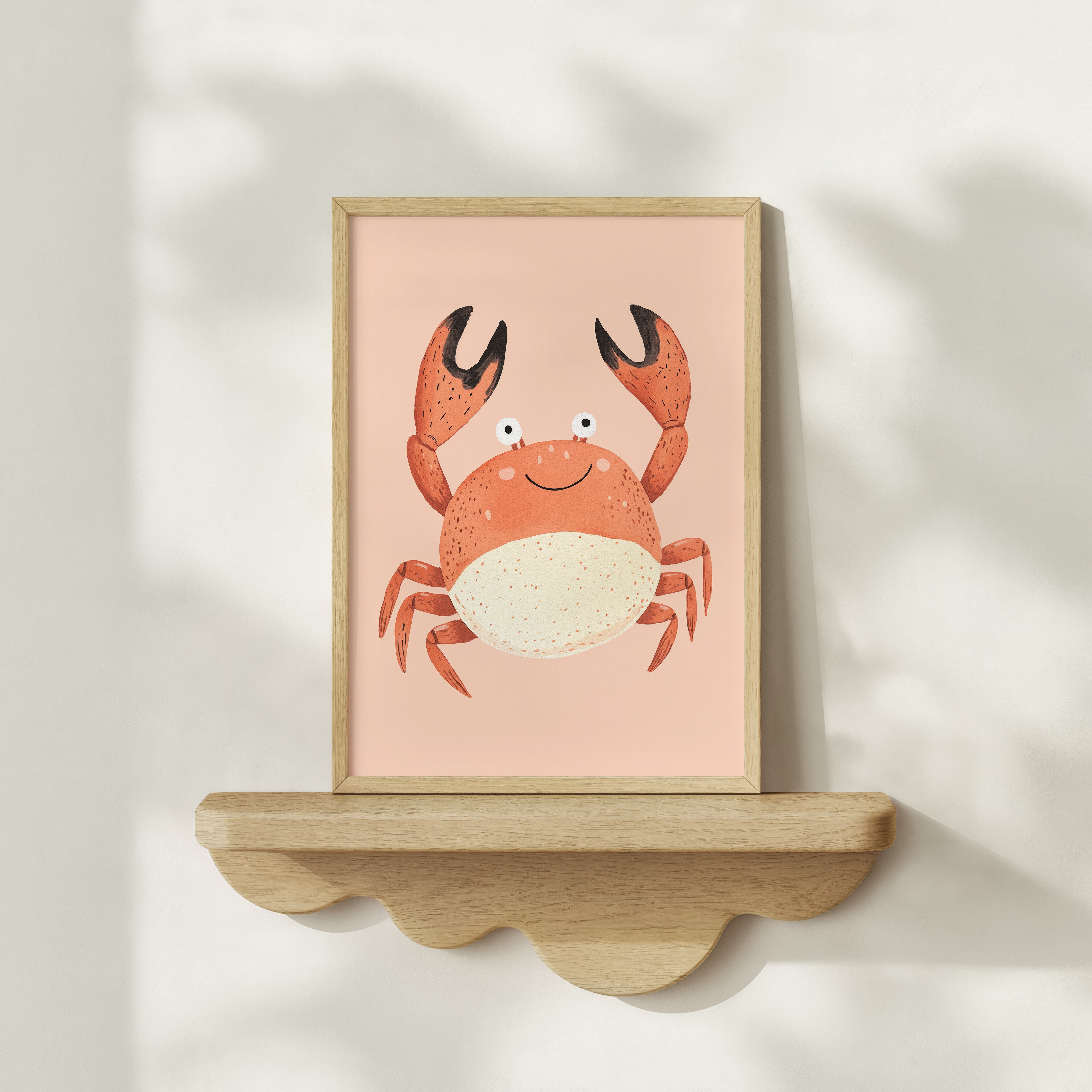 Children's room print - Happy crab