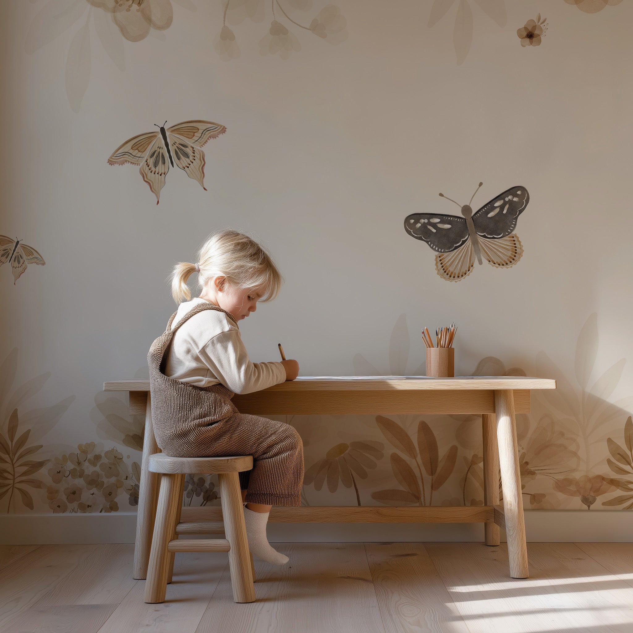 Collage behang Vintage Field