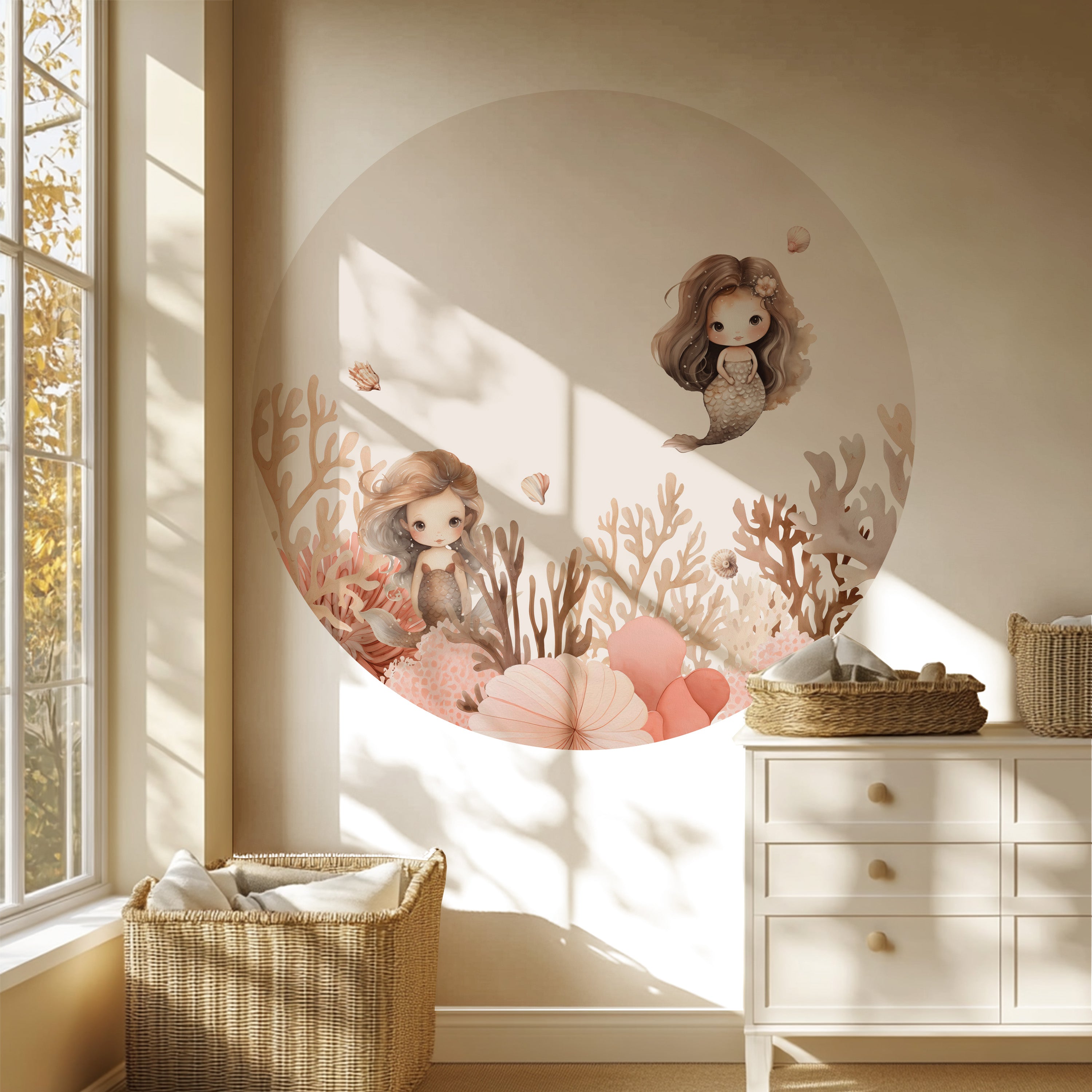 Behangcirkel - Mermaids