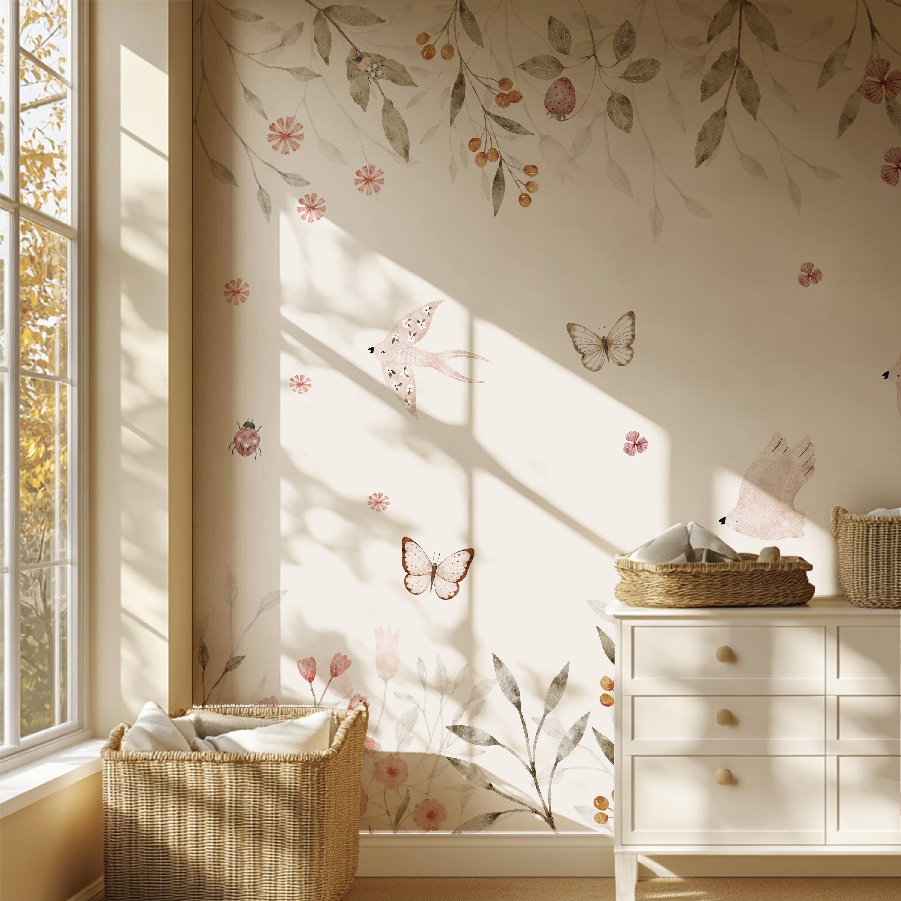 Collage behang Spring Garden