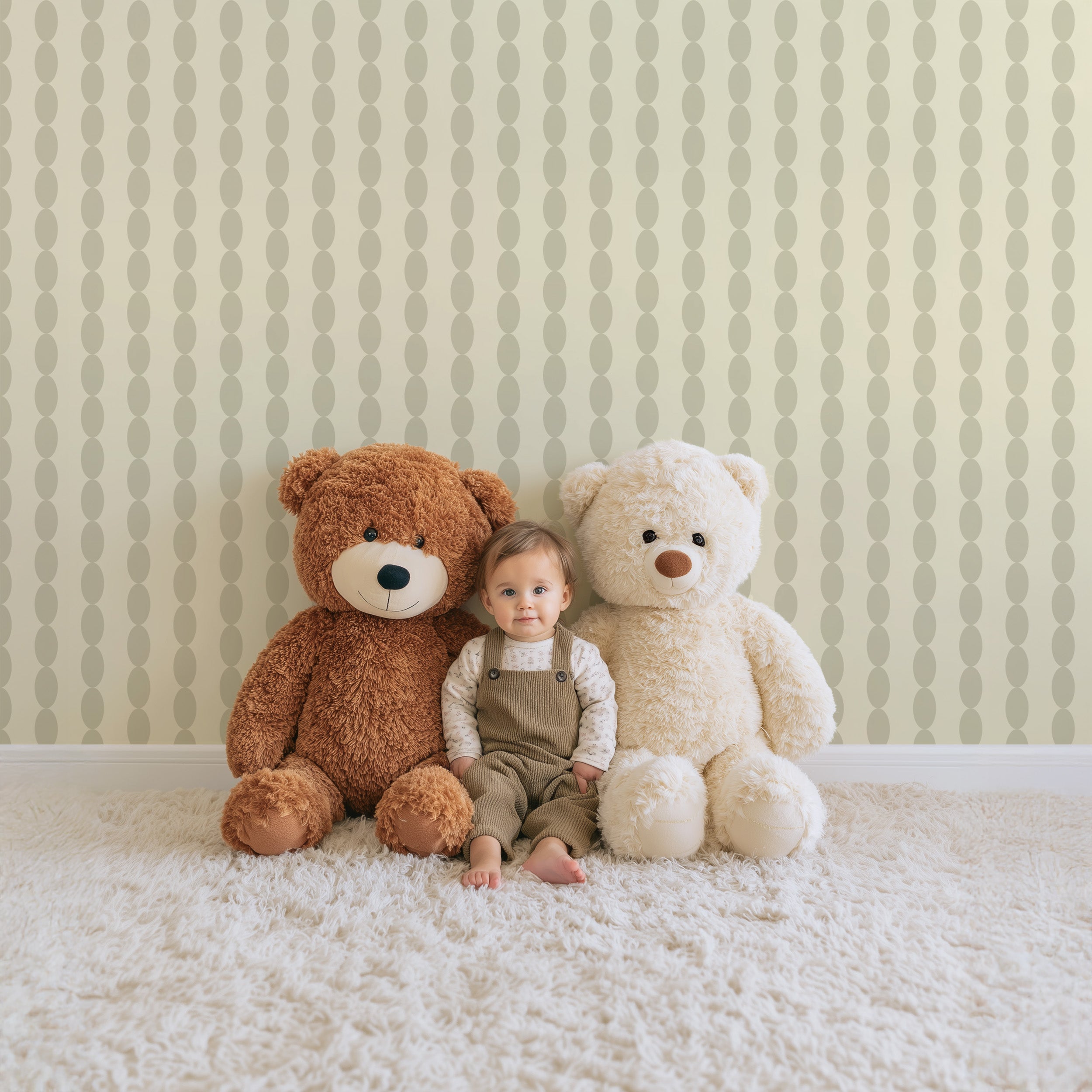 Behang Jolly Jots - butter sage