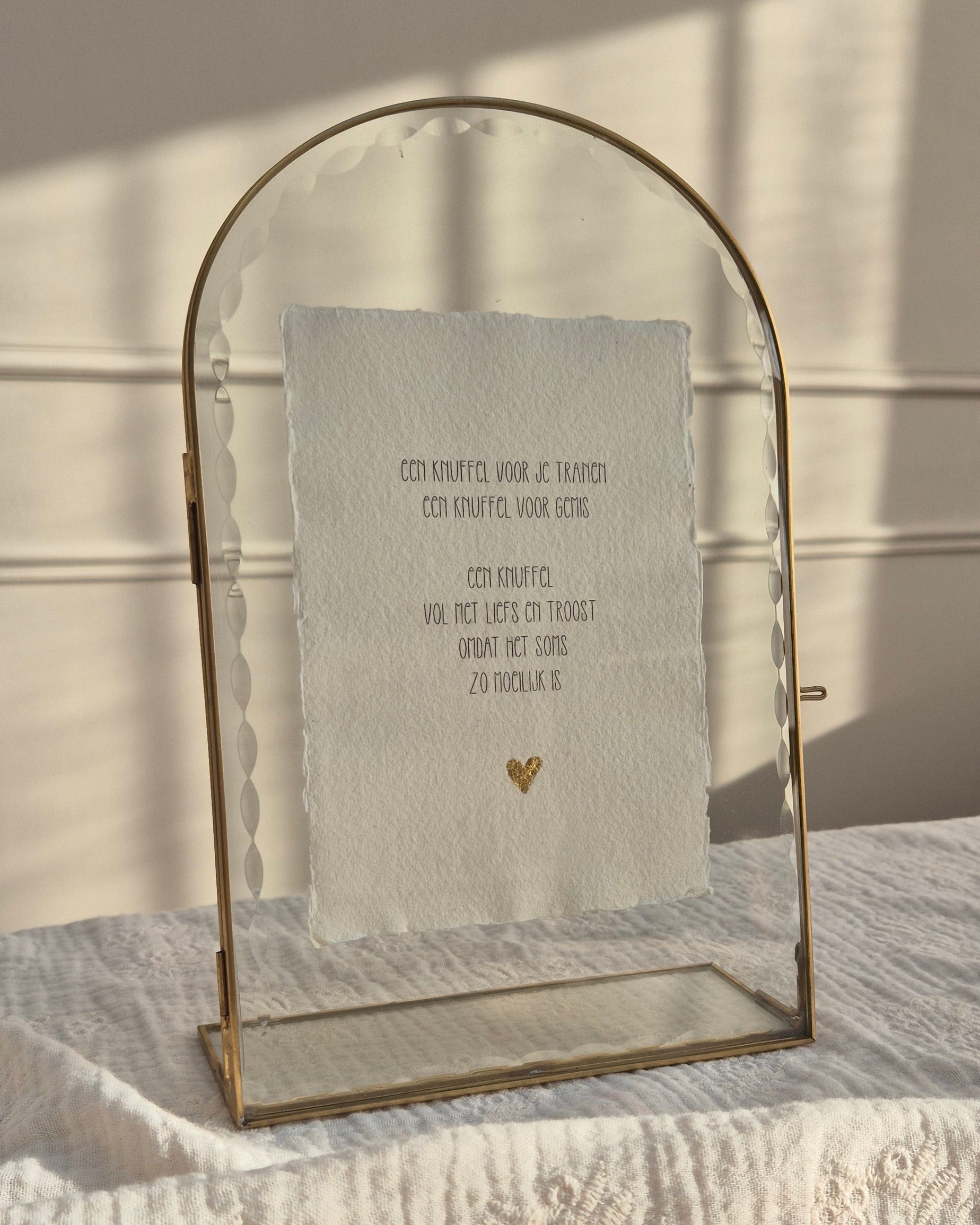 Gedichtje - Een knuffel voor je tranen