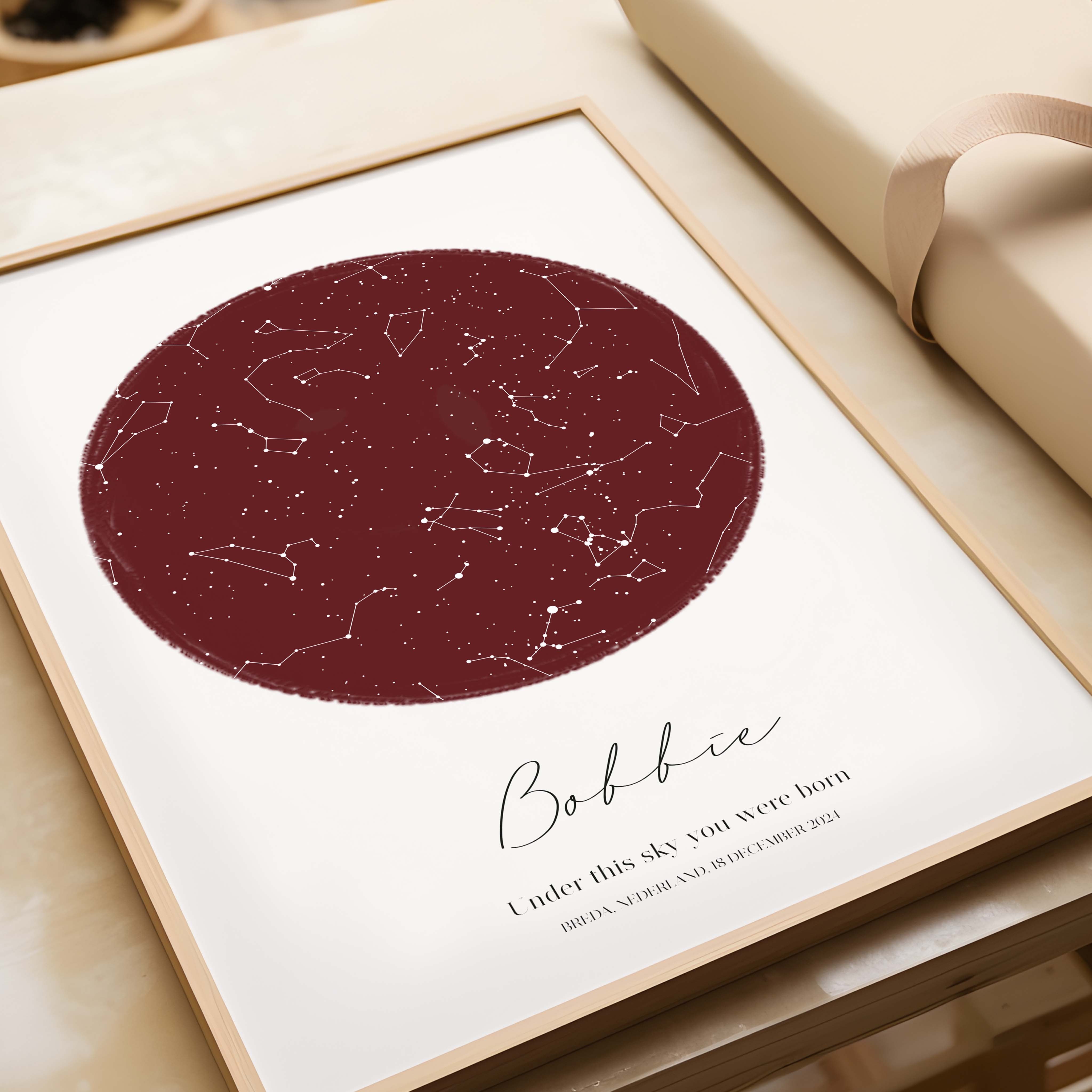 Sterrenhemel poster | BURGUNDY