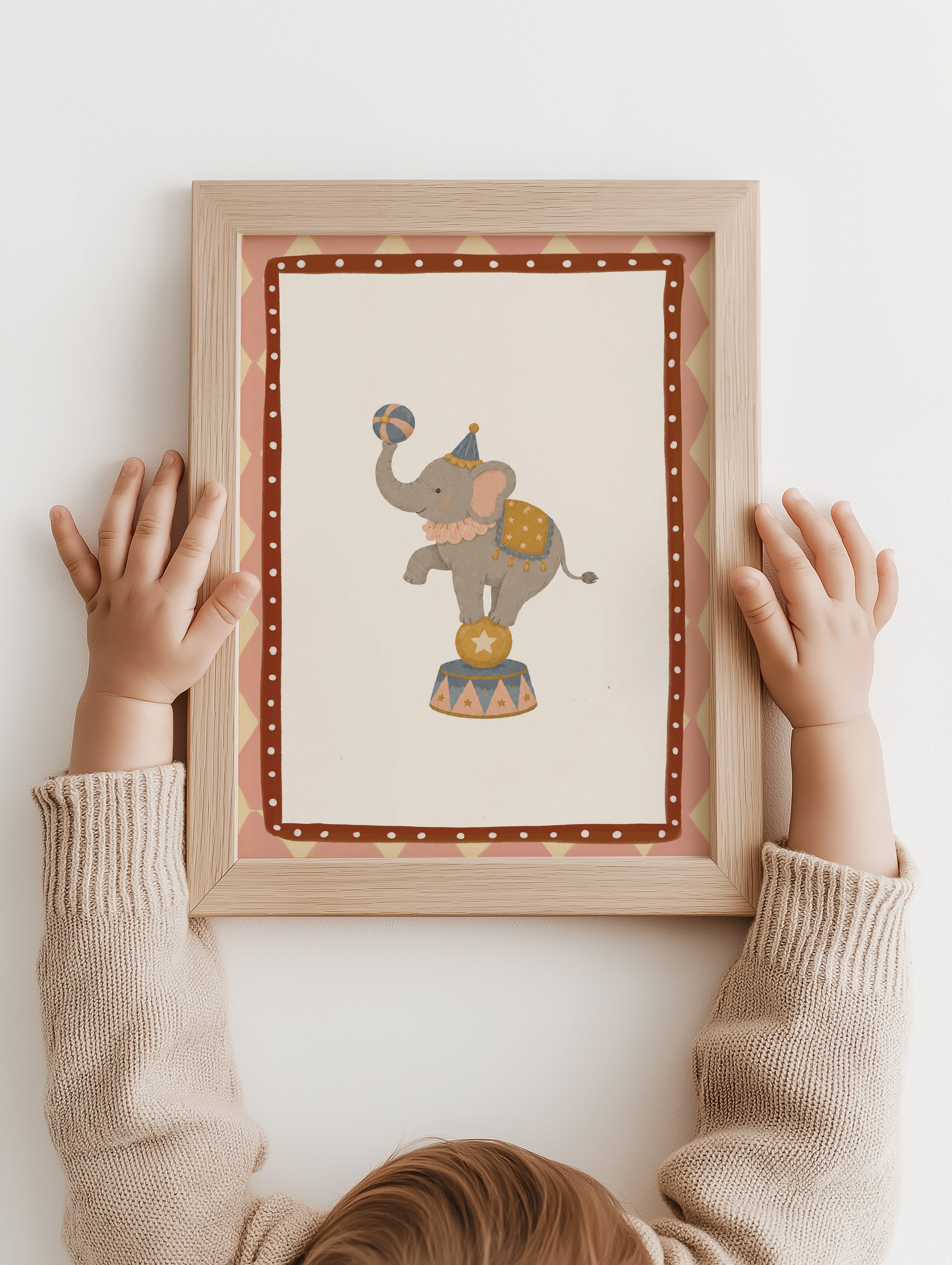 Kinderkamer poster - Circus olifant