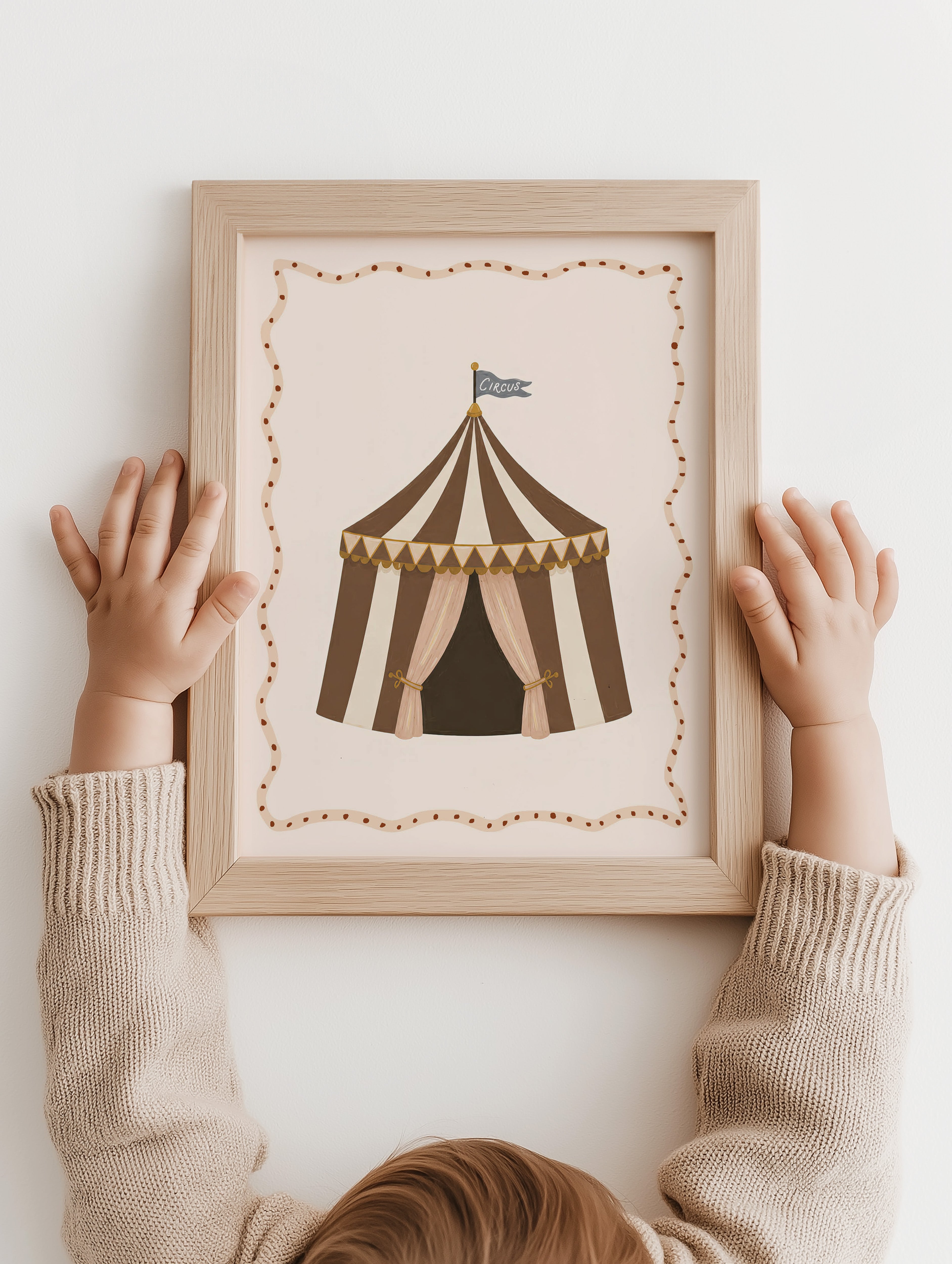 Kinderkamer poster - Circustent