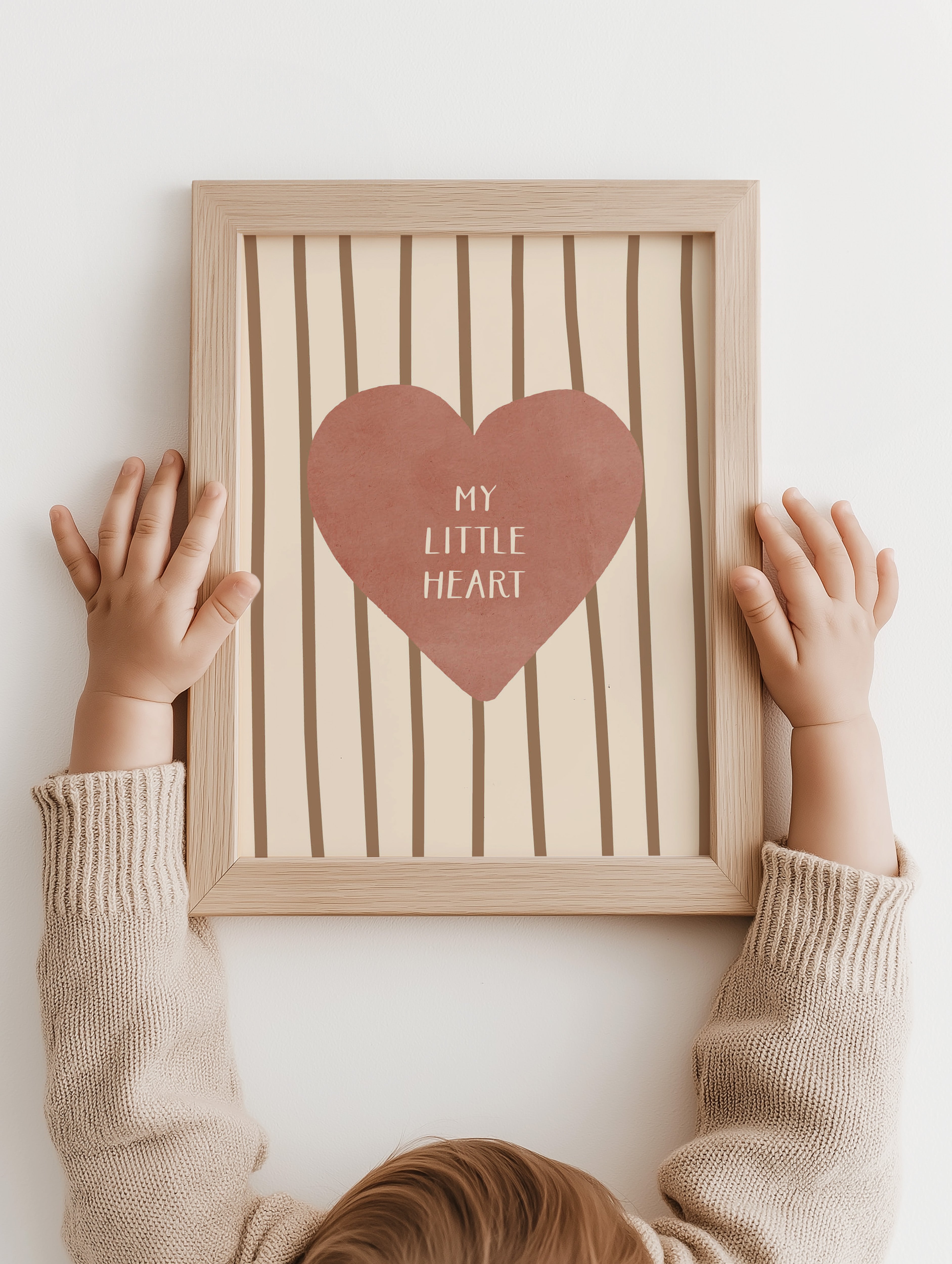 Kinderkamer print - My little heart | roze