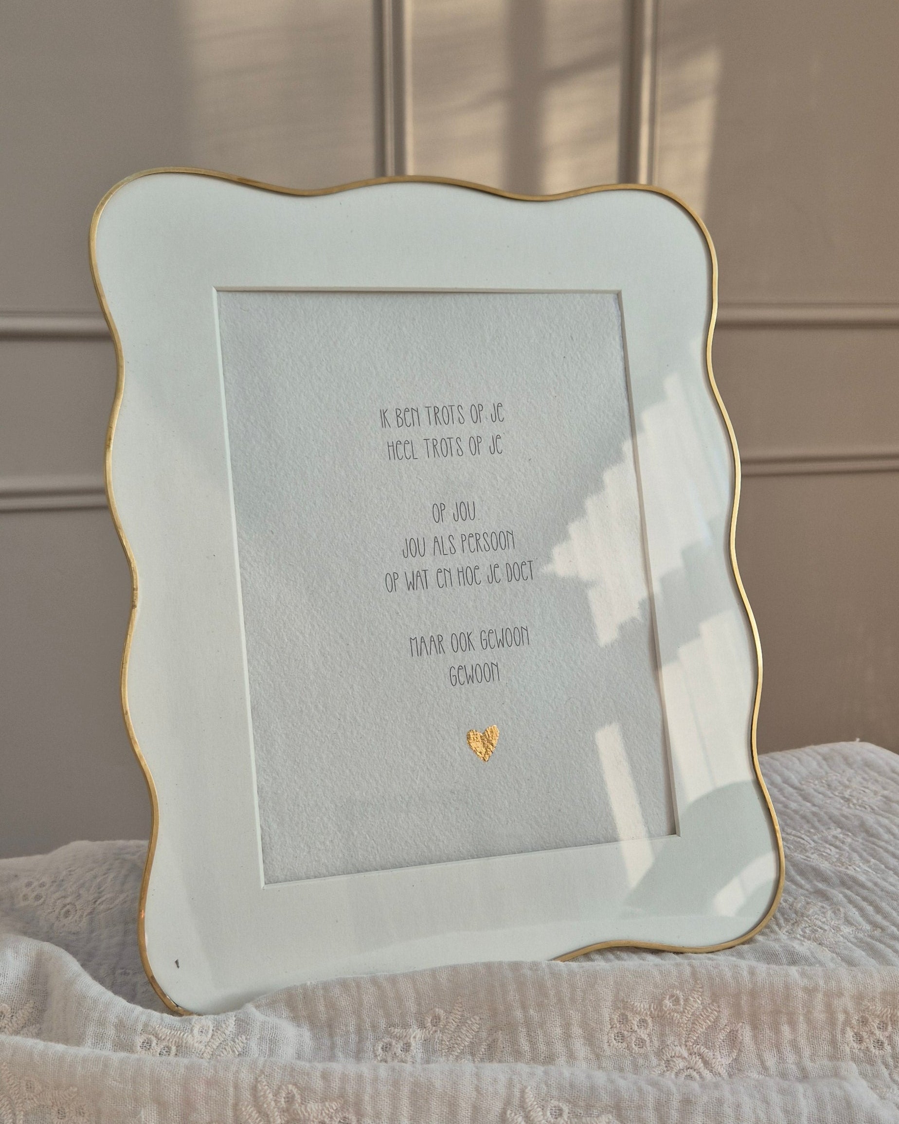 Gedichtje - Trots op jou