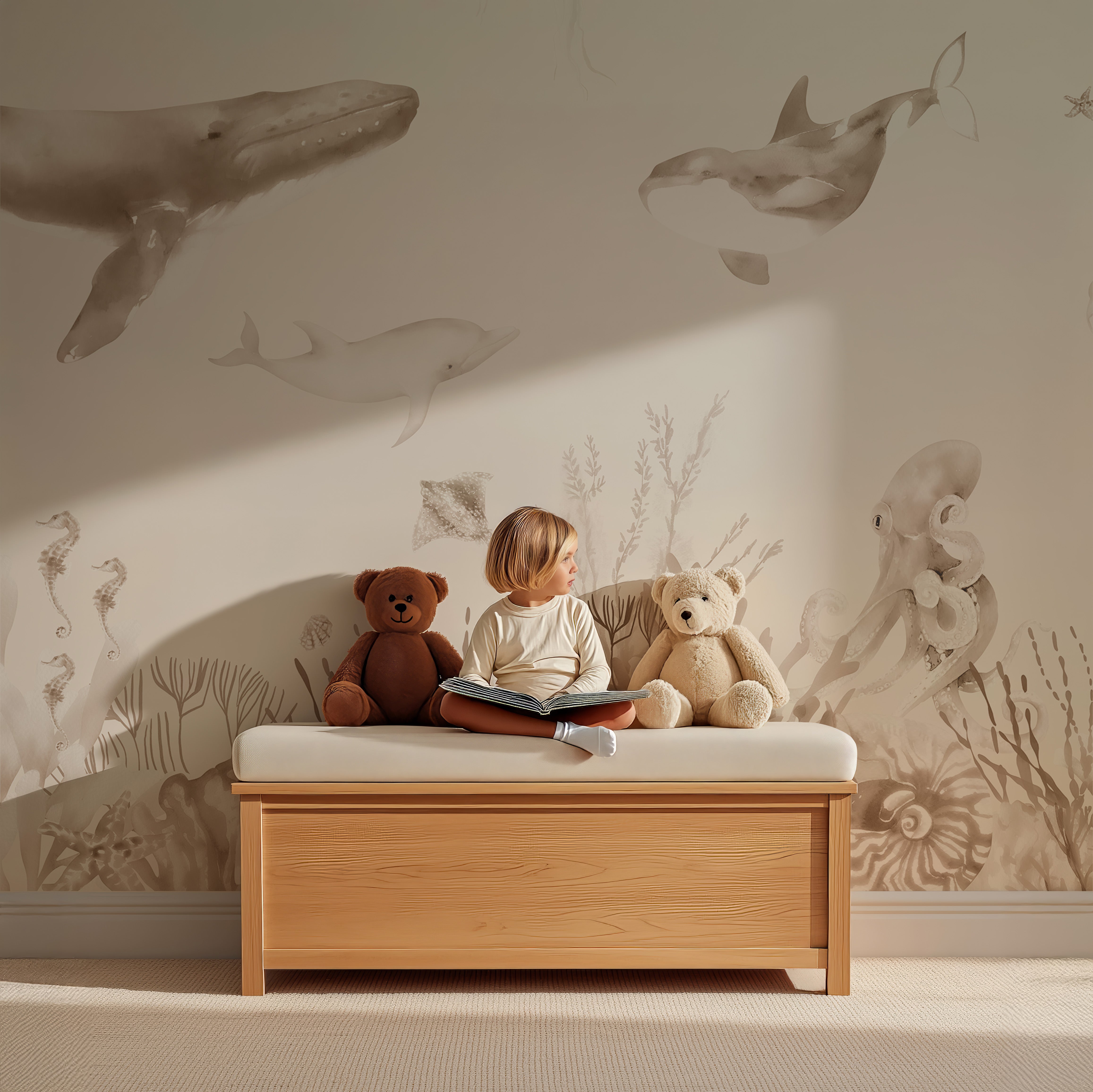 Collage behang Onderwaterwereld