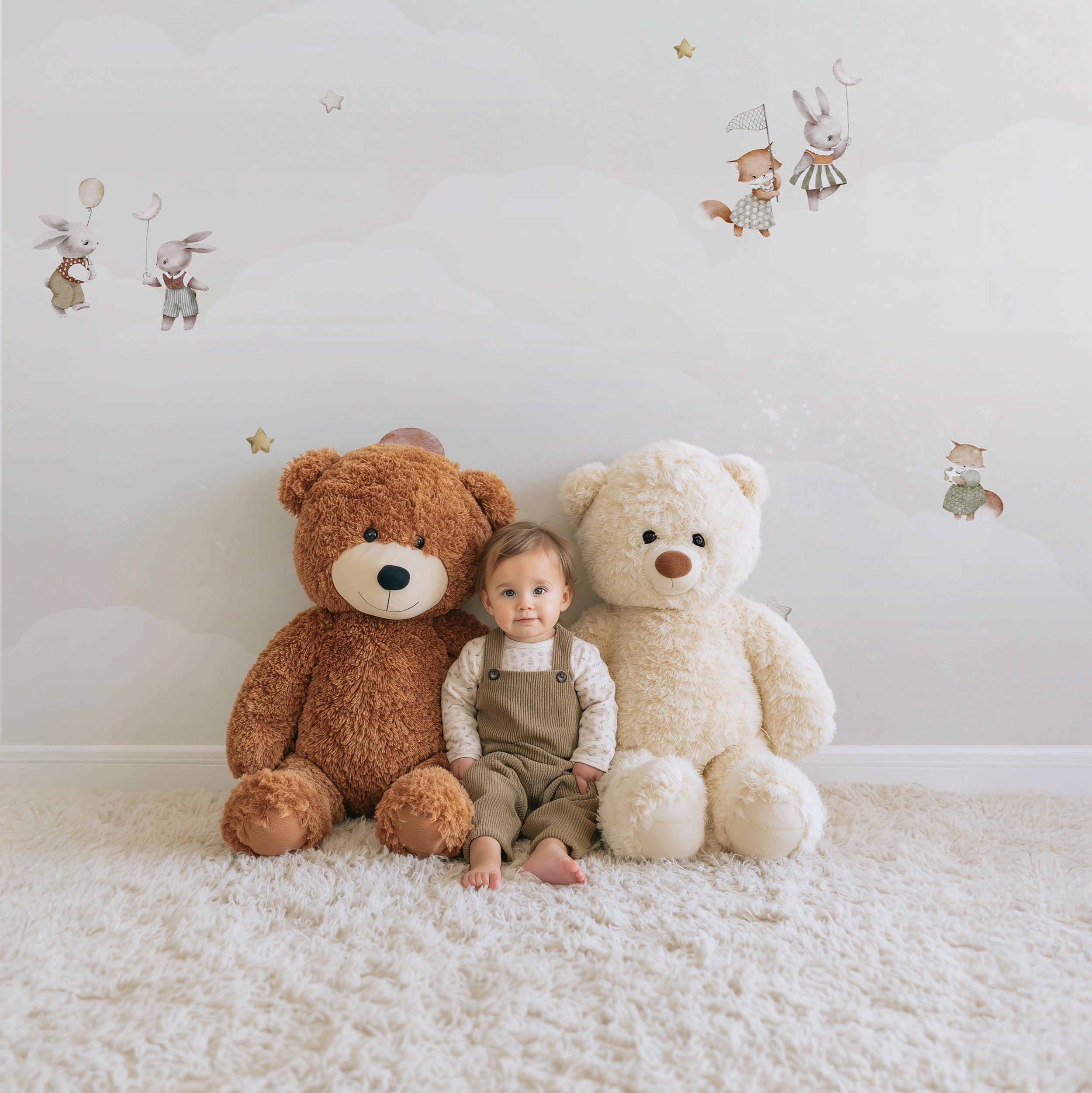 Collage behang Night Parade