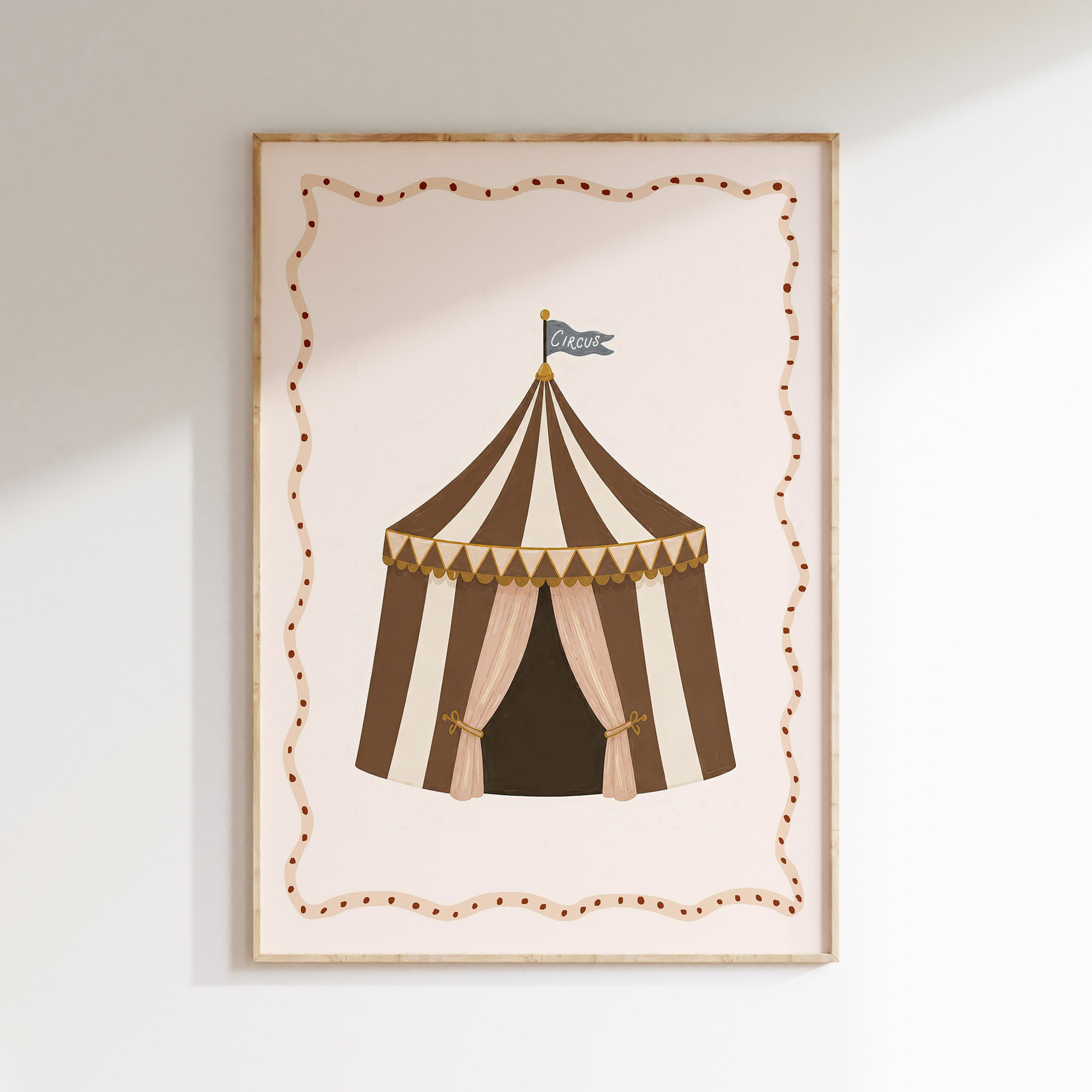 Kinderkamer poster - Circustent