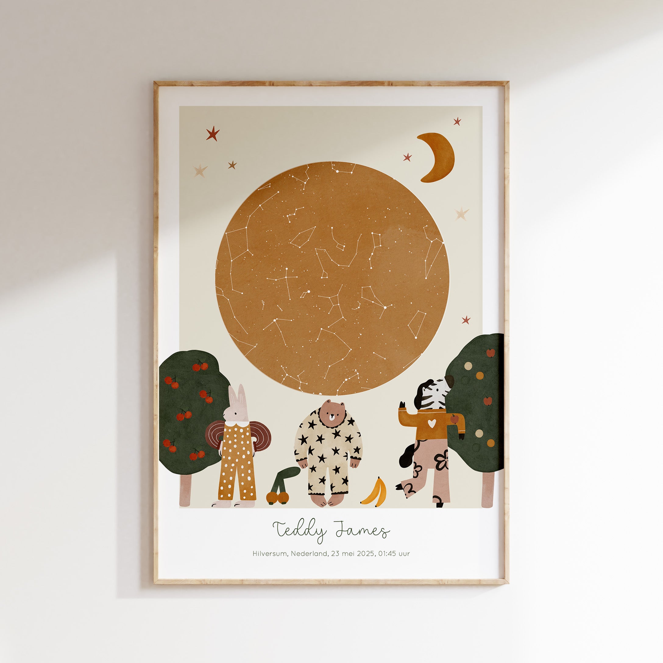 Sterrenhemel poster - Gouache Friends | ocre