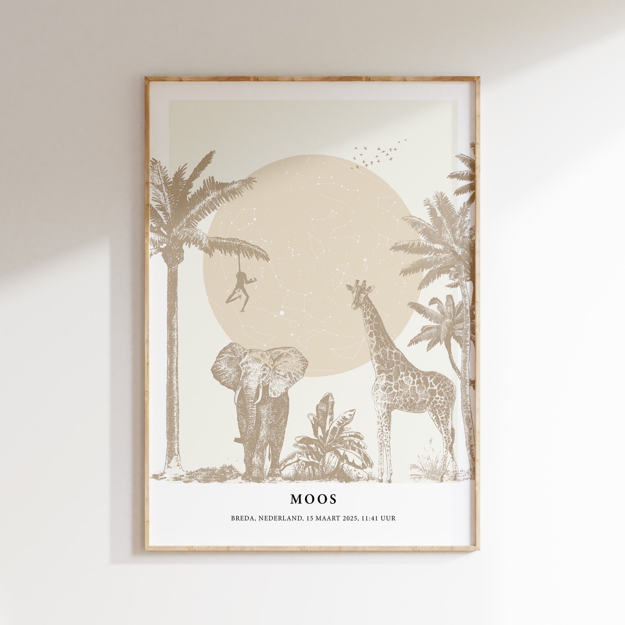 Sterrenhemel poster | Jungle - bruin