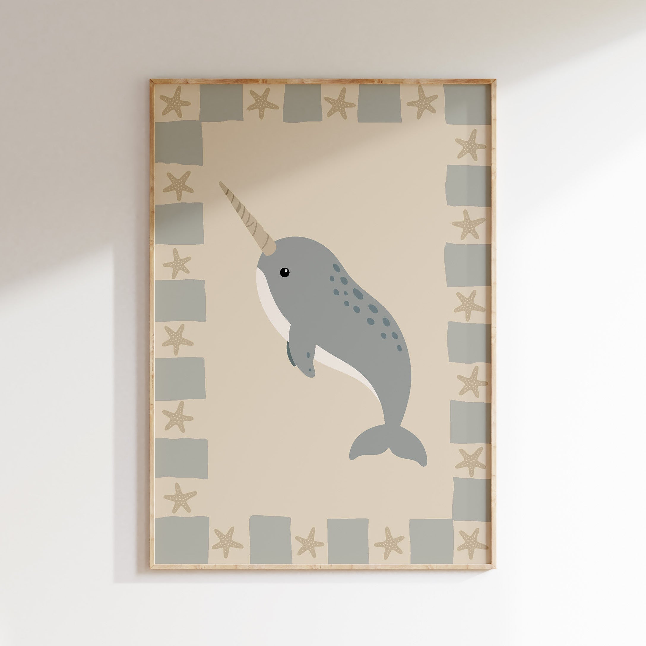 Kinderkamer poster - Narwal