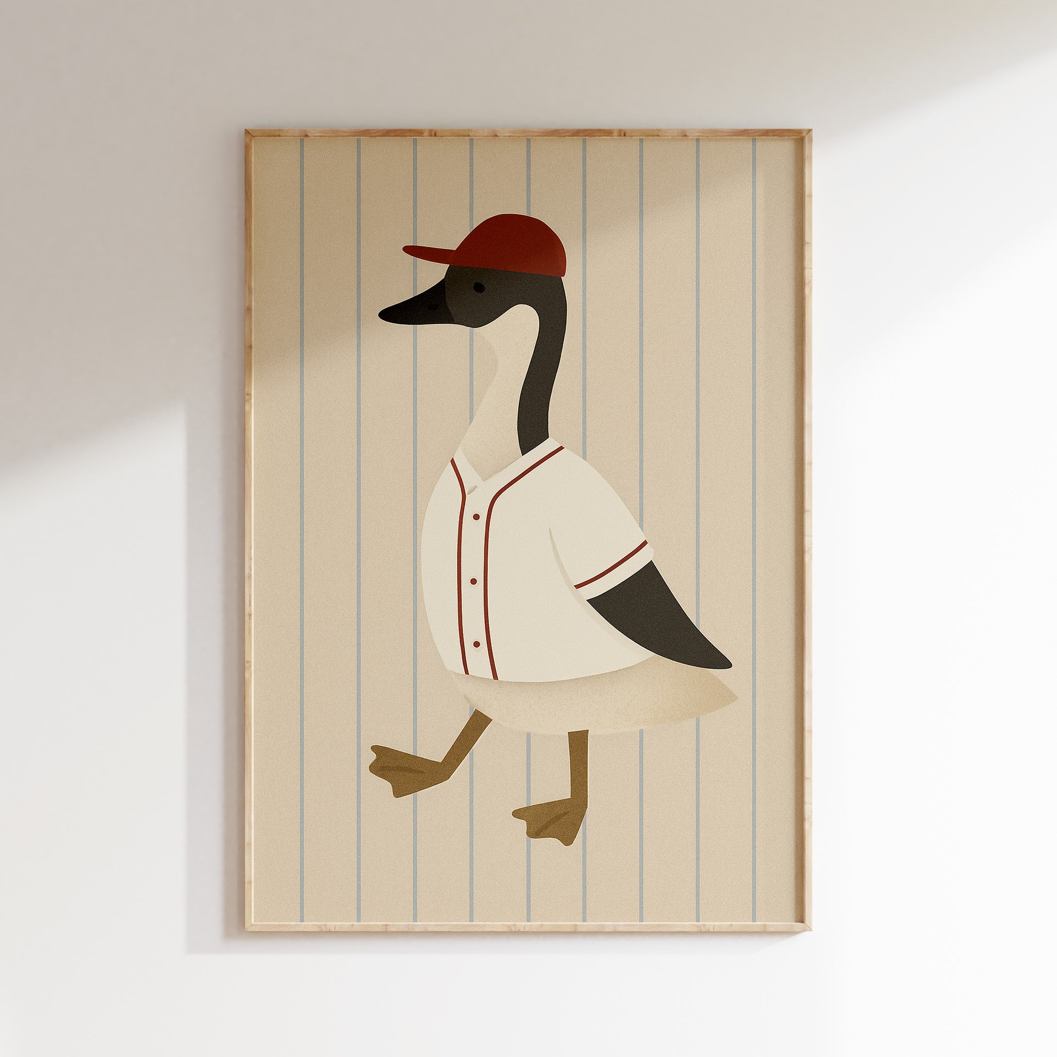 Kinderkamer poster - Baseball Gans | Sport