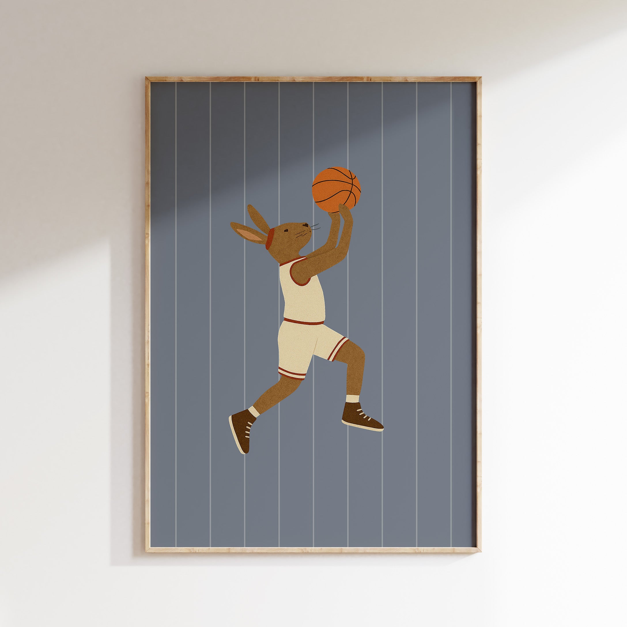 Children's room poster - Basketball Bunny | Sport