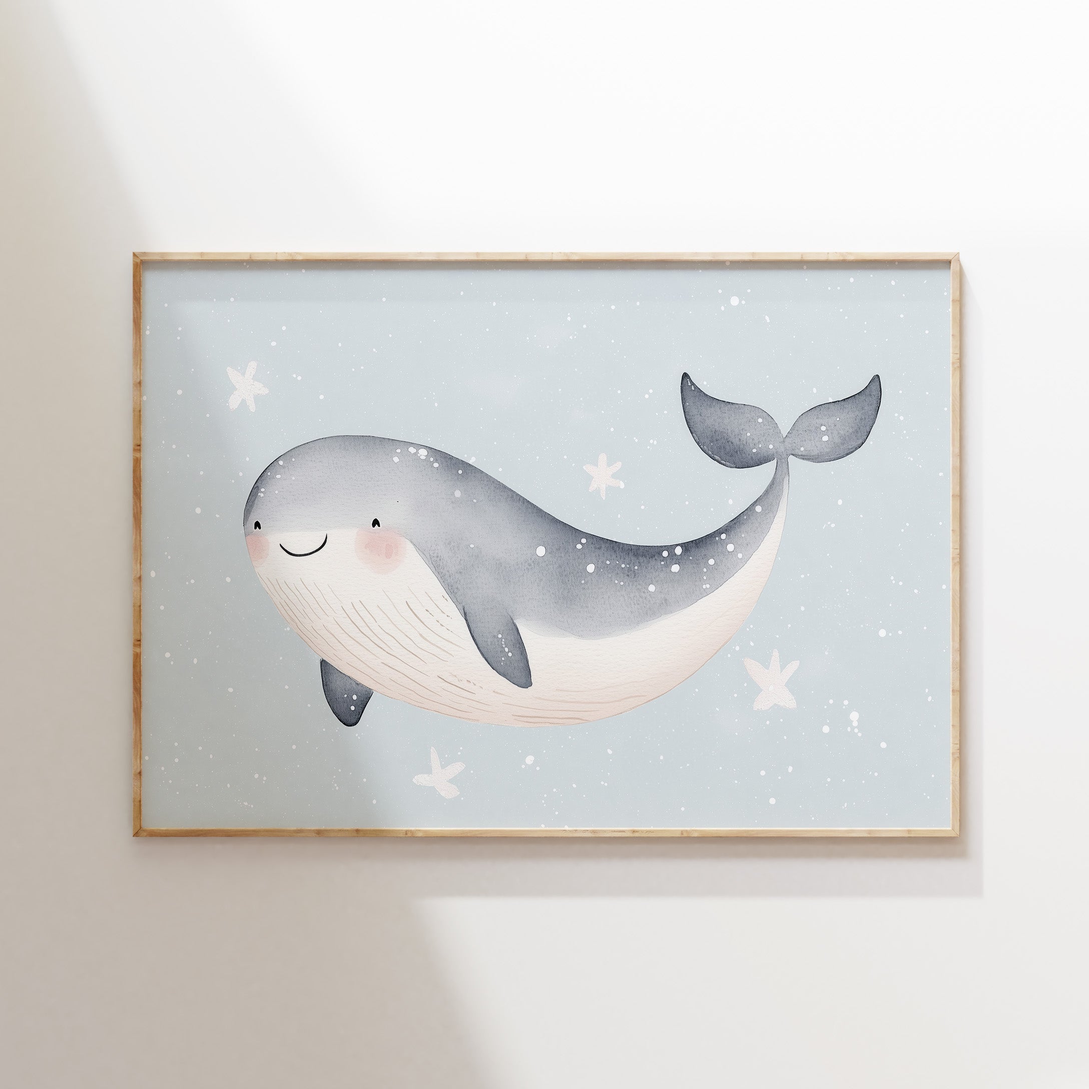 Poster Lieve walvis voor kinderkamer