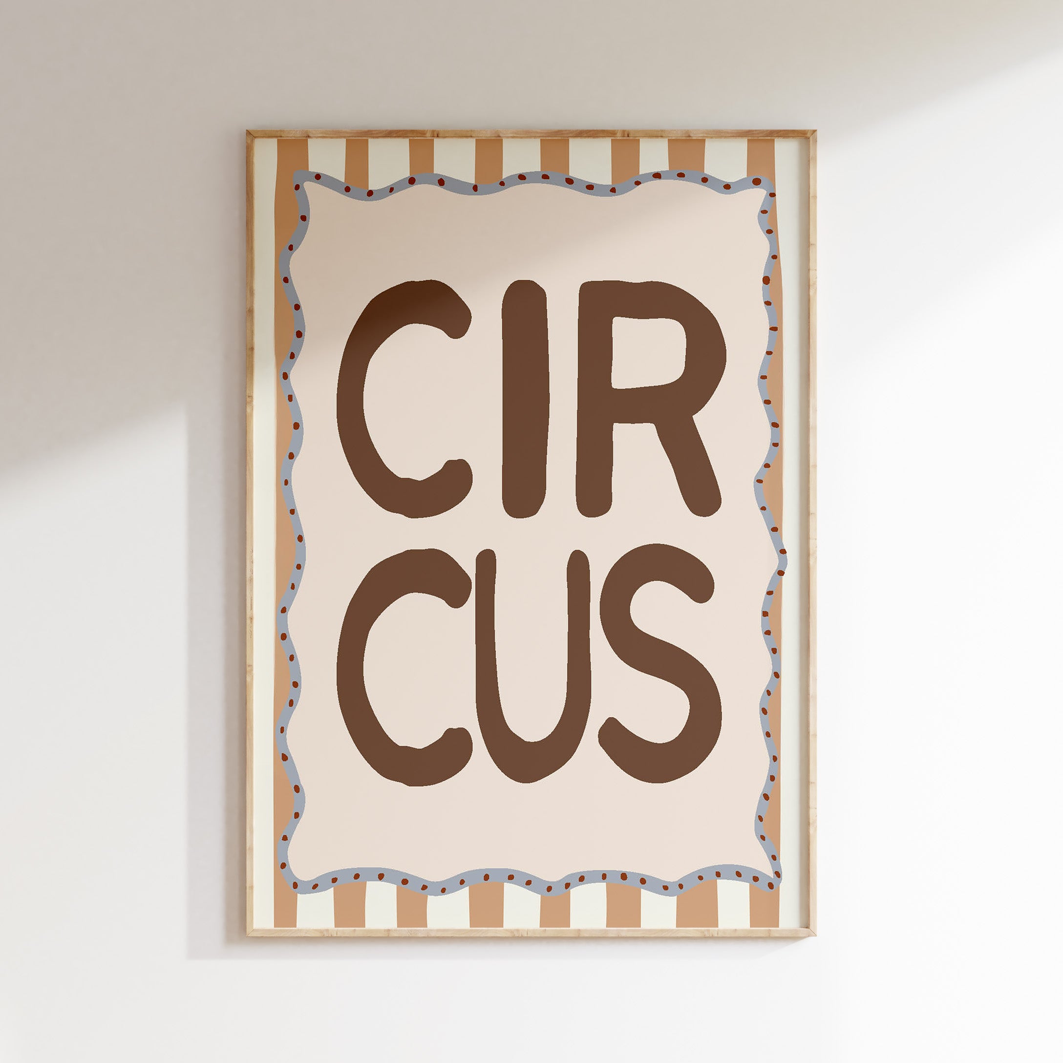 Kinderkamer poster - Circus quote beige