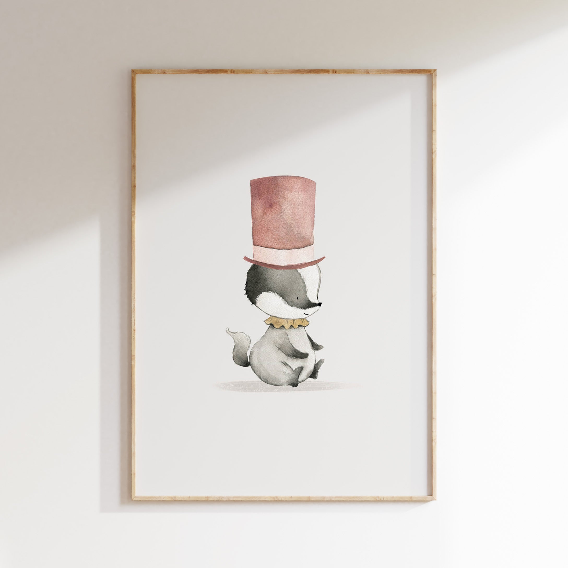 Kinderkamer poster - Circus wasbeer met hoge hoed | The Night Circus