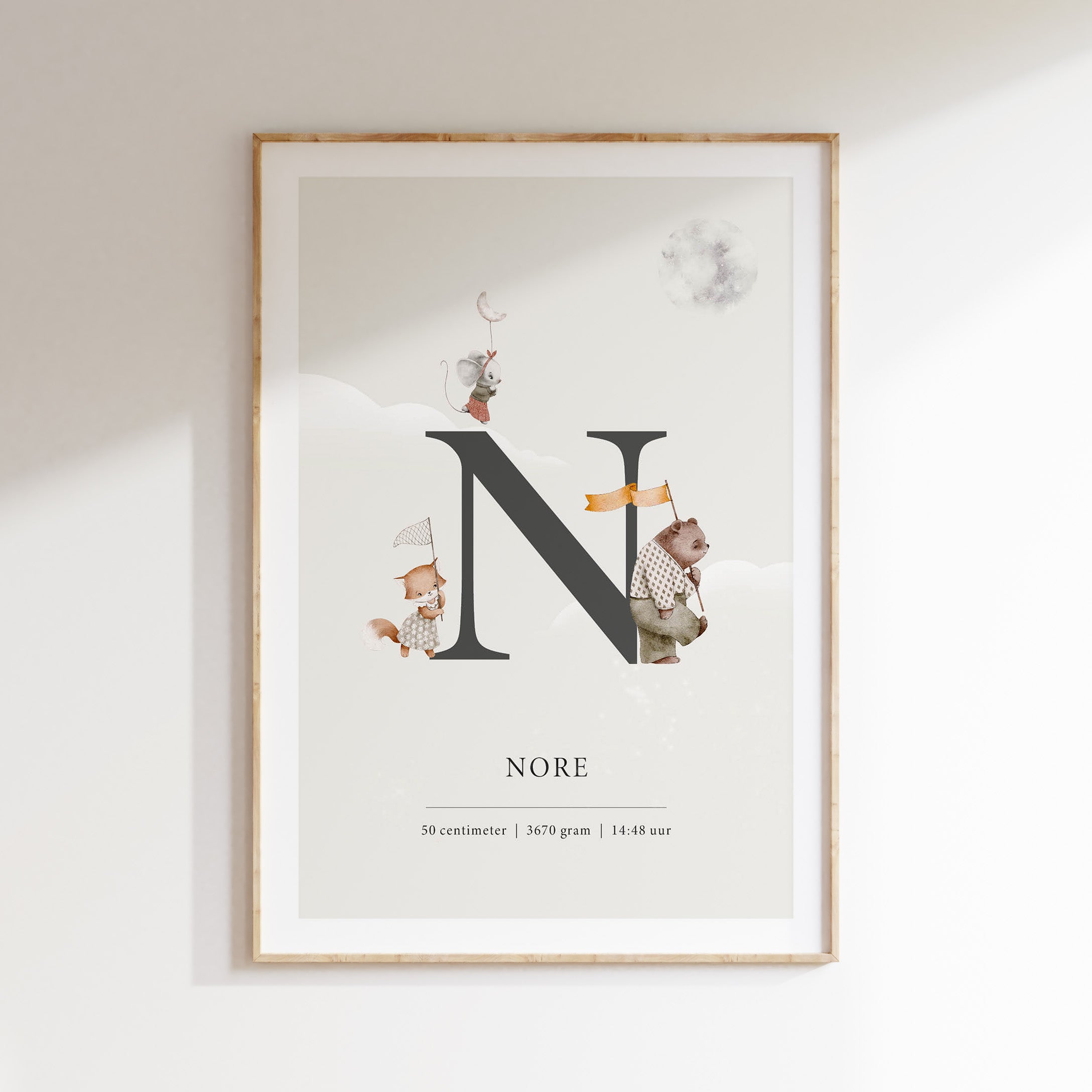 Geboorteposter kinderkamer - Night Parade